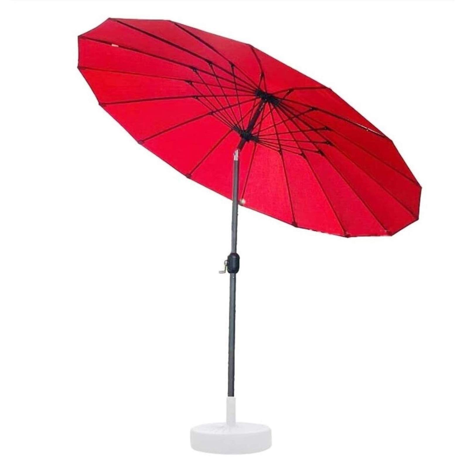 Outdoor Garden Parasols Garden Parasol Umbrellas, 2.5m Patio Sun Umbrella with Crank Handle, Adjustable Tilt Mechanism, for Garden Balcony Pool (Color : Brown) Beautiful Home