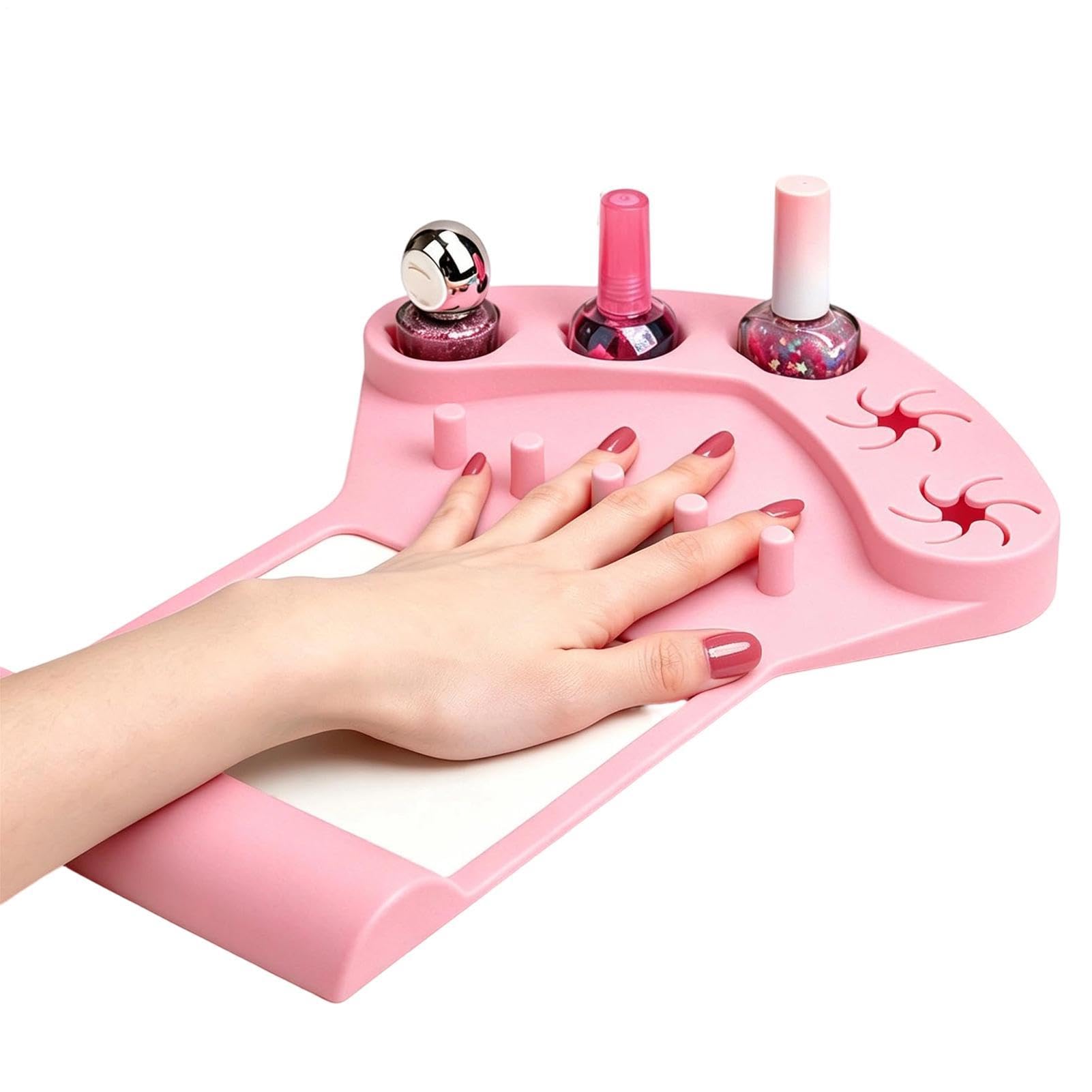 Podparcie Dla Techników Paznokci Silikonowy odstępnik do paznokci oraz do | Podpórka Do Malowania Paznokci Do Dekoracji Praktyki Manicure Pedicure Akcesoria Salon Dom Stół Artystyczny