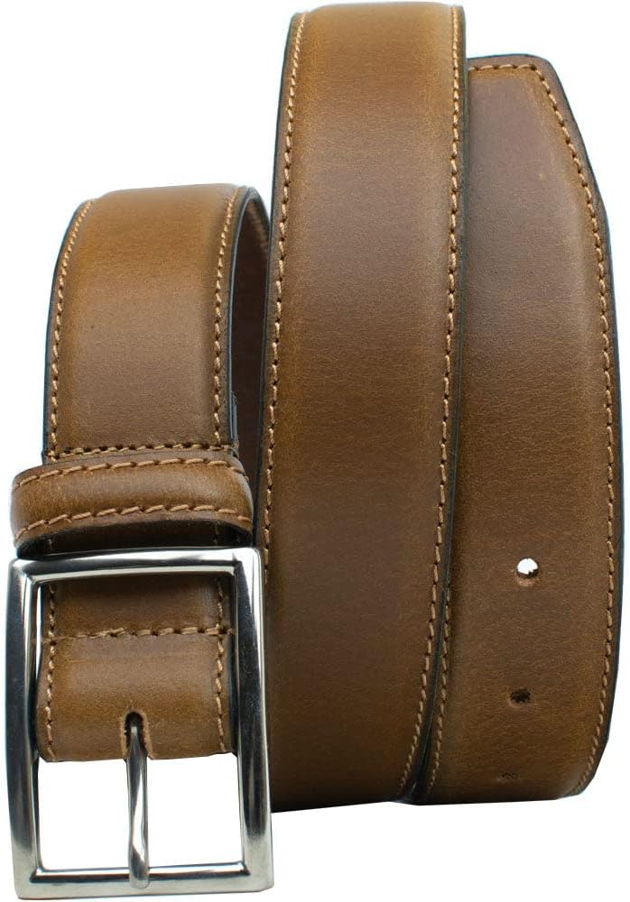 The Entrepreneur Titanium Belt - Genuine Leather Belt with Certified Nickel Free Titanium Buckle
