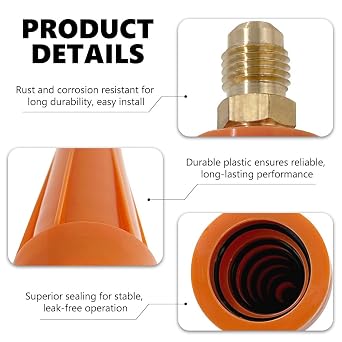 Nitrogen Purge Boot for Purging and Brazing, Hands-Free Purge Tool Suitable for Multi-Size O-Rings