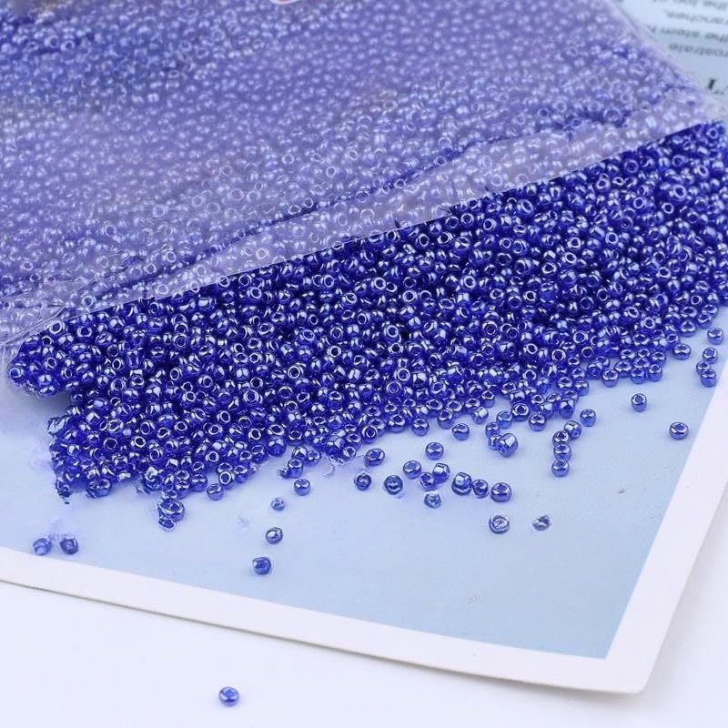 THAYLA 60000 szt. 2 mm szklane koraliki z nasionami do produkcji biżuterii, małe kucyki, koraliki ryżowe, koraliki do bransoletki, DIY, rękodzieło, DIY