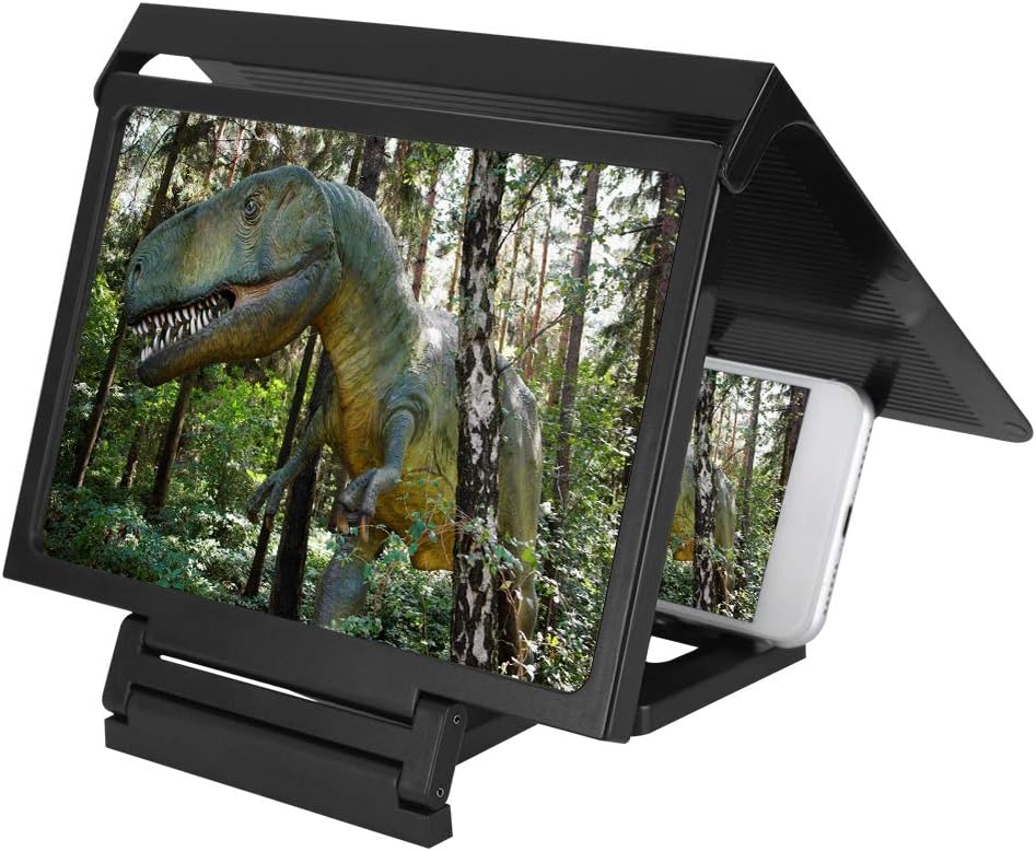 Kafuty 3D Phone Screen Amplifier, Magnifier x3 amplificateur ecran Smartphone Support Telephone