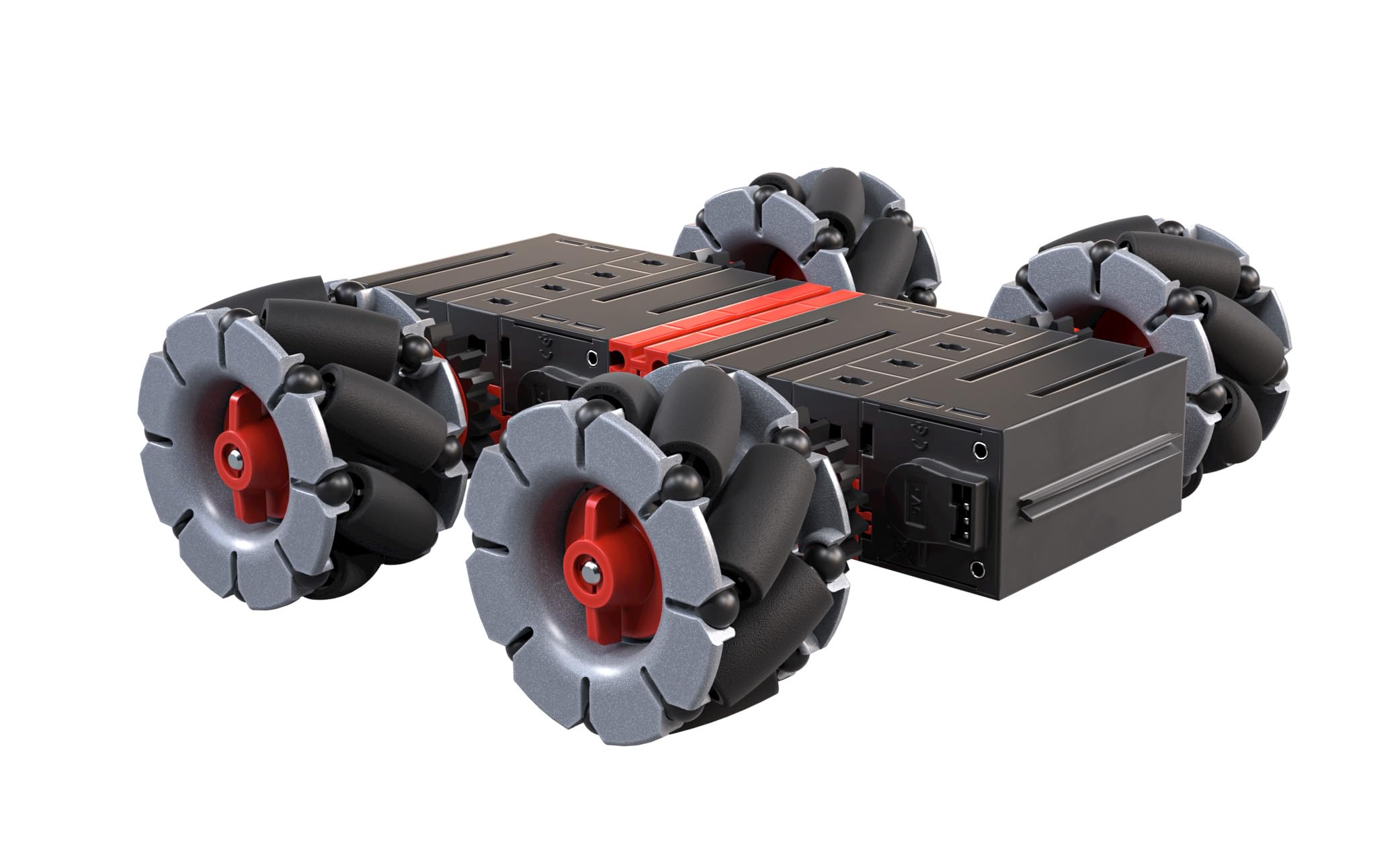 fischertechnik Maker Kit Omniwheels kit di robotica creativo 14+ anni | Kit sperimentale personalizzabile 571901, robot mobile con movimento omnidirezionale, senza controller