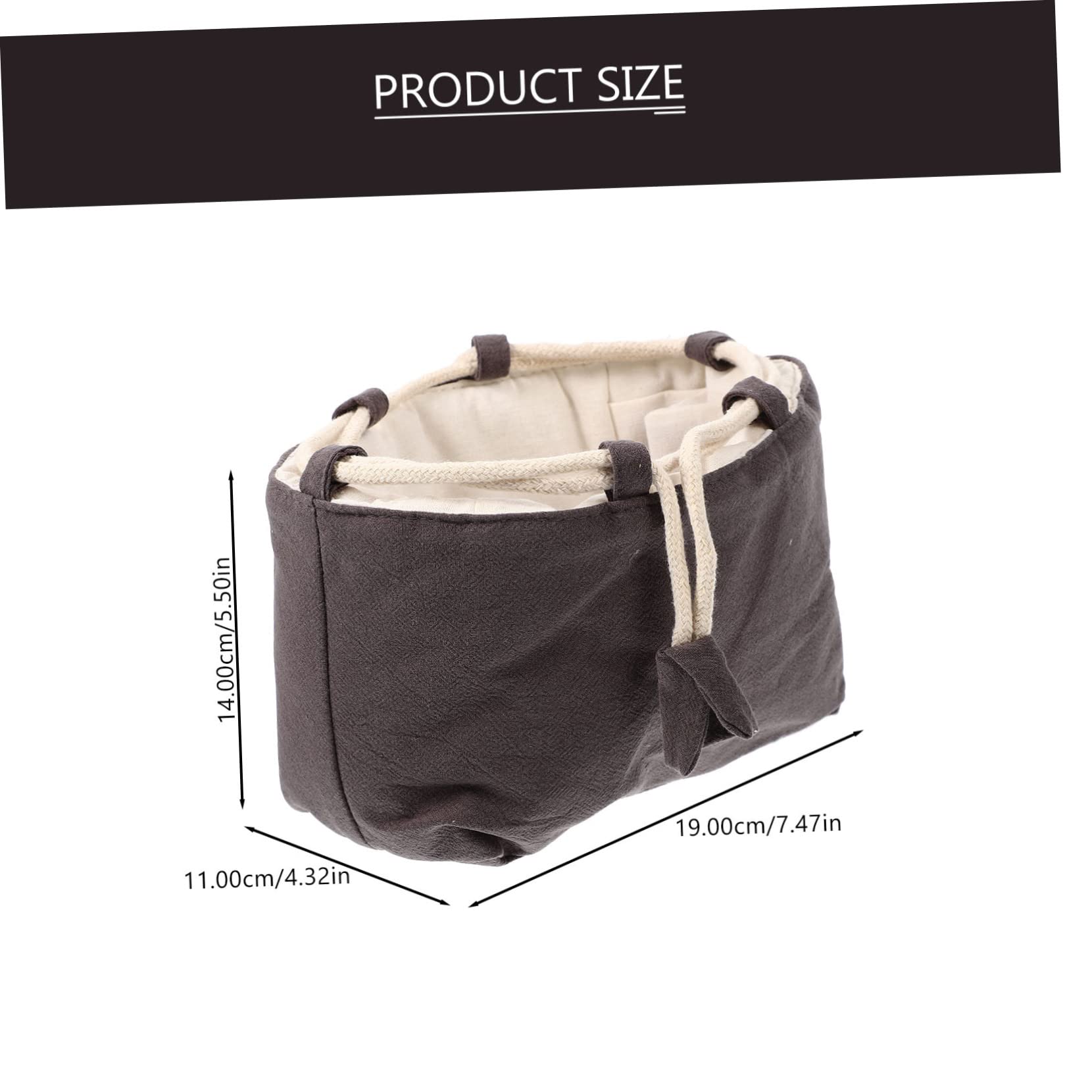 LABRIMP Grey Decorative Travel Bag for Tea Set Holder Portable Teaware Storage Bag