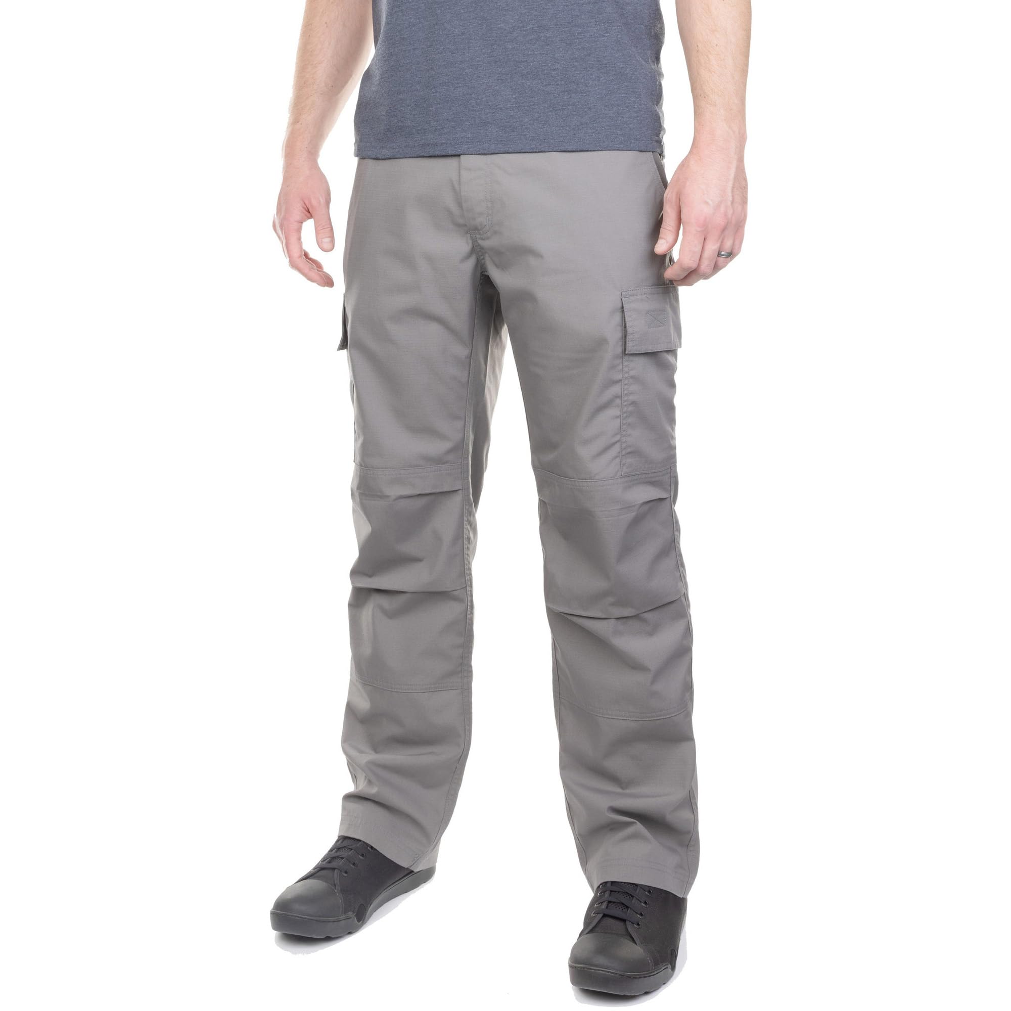 La Police Gear Men's Grey-Regular Fit Lapg Core Cargo Tactical Pants, Stretch Waistband, Lightweight & Durable Ripstop Ccw Cargo Pants For 46W X 38L