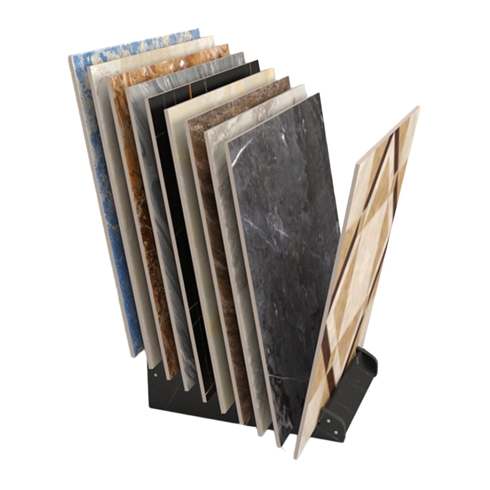 Ceramiczny stojak na próbki płytek, kratka 10/12 do materiałów budowlanych, uchwyt do płytek podłogowych do salonów i sklepów, wytrzymały model 59