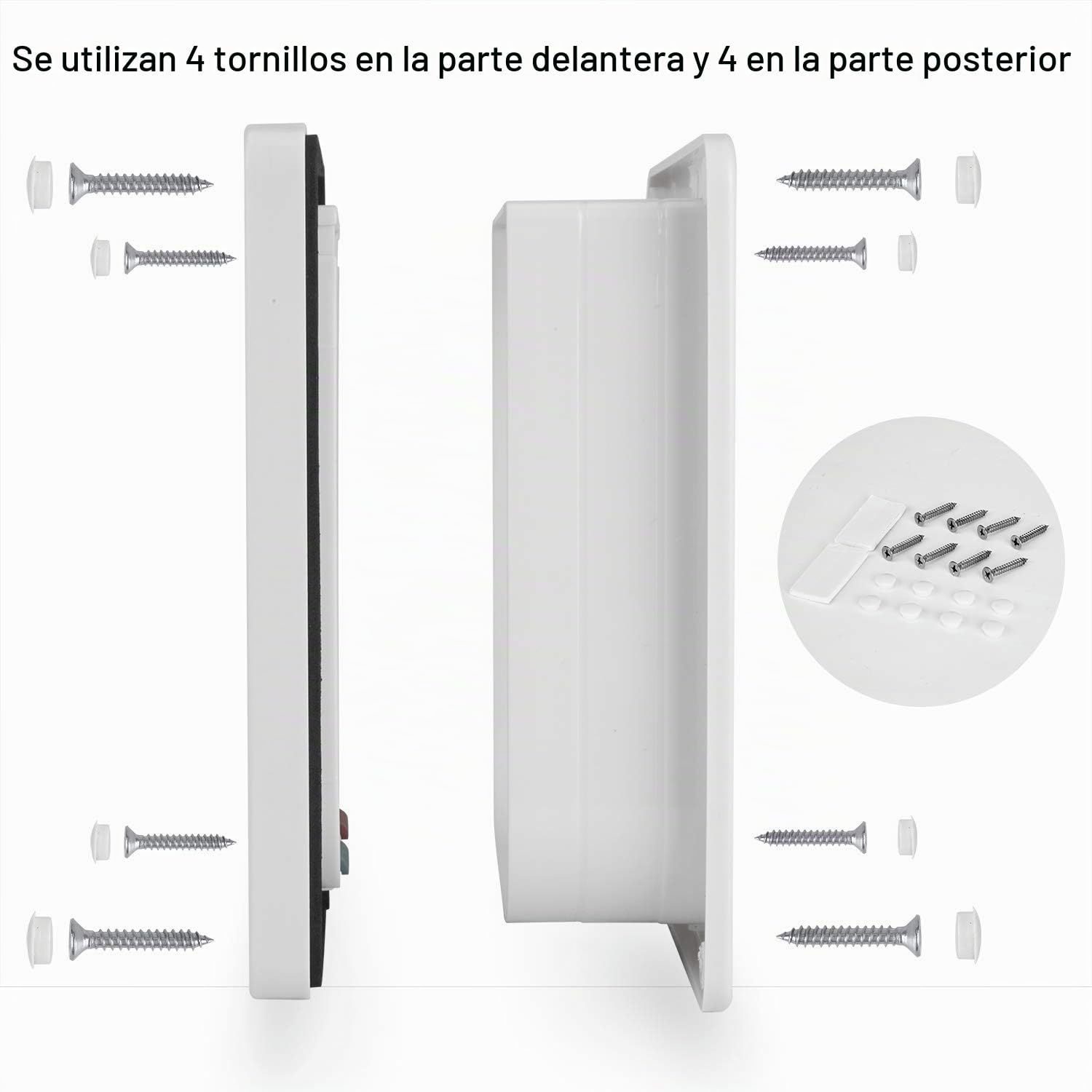 CEESC Gateras para Gatos Grandes (28 x 24,9 cm), Bloqueo de 4 Vías para Gatos y Perros Pequeños de Circunferencia <63 cm, Fácil de Instalar y Usar