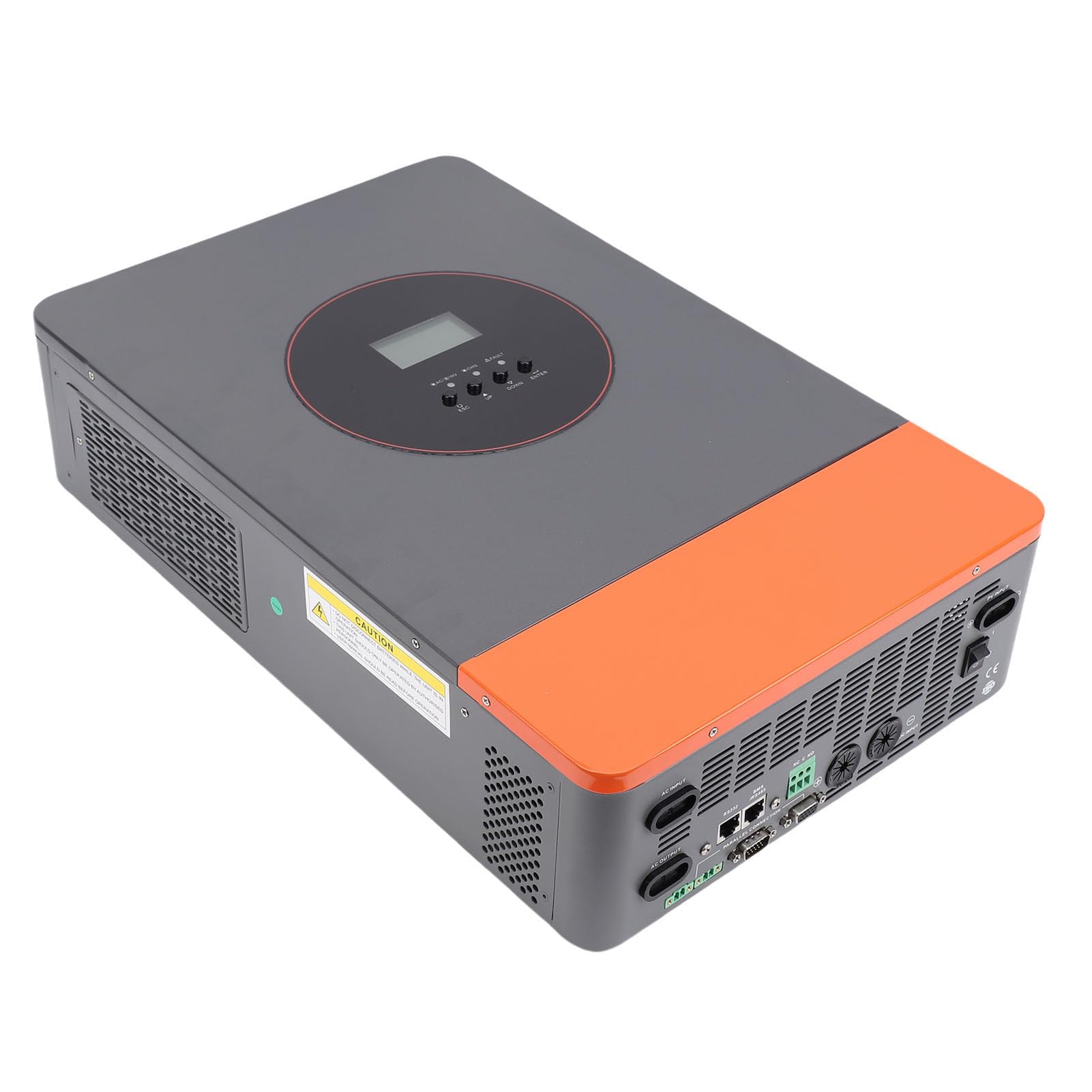 FTVOGUE Inverter Solare Ibrido da 6200 W, Lega di Alluminio, Onda Sinusoidale Pura con Controller MPPT da 120 A per Applicazioni Off-grid