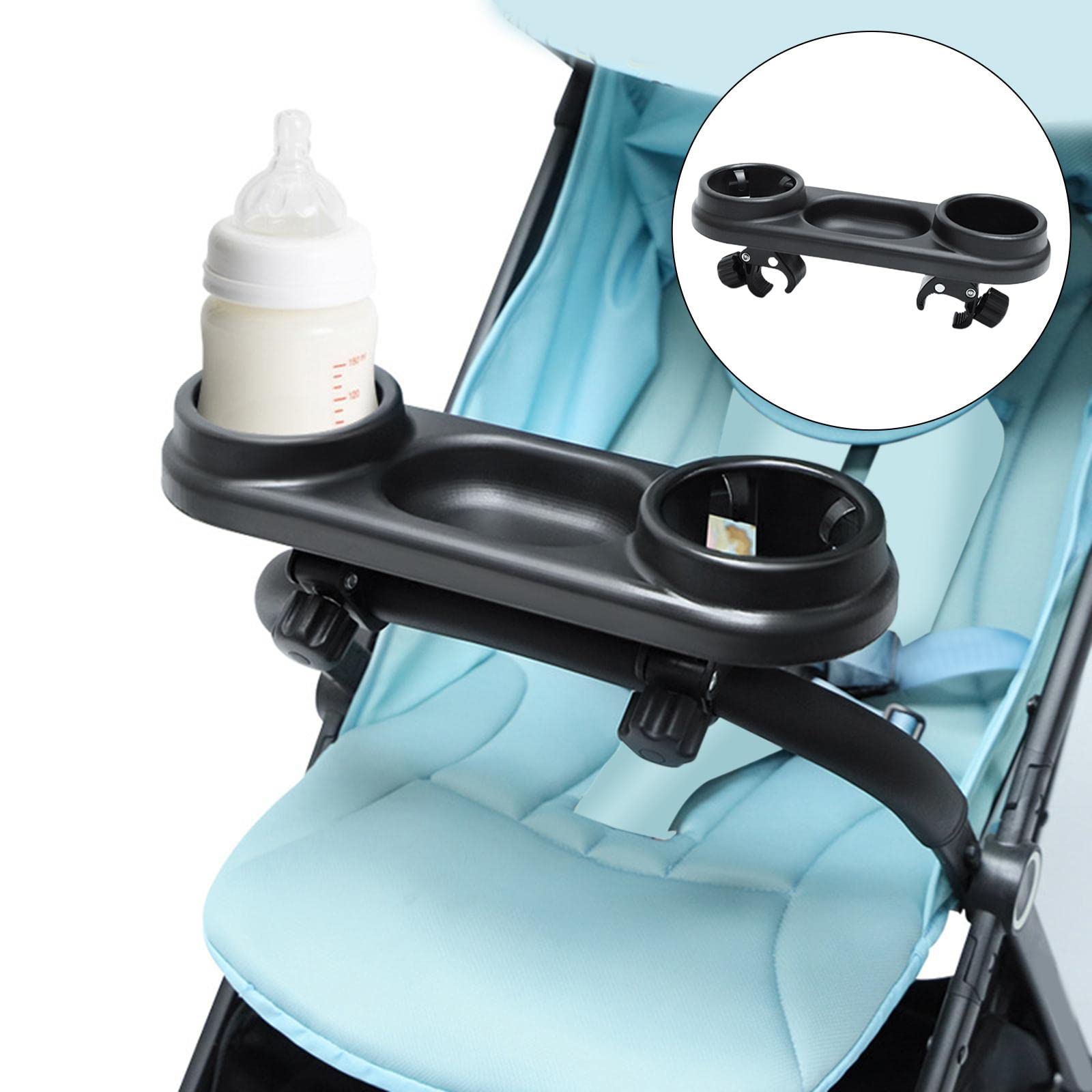 Snack-Tablett für Kinderwagen mit Getränkehalter, langlebiges Zubehör, 3er-Set