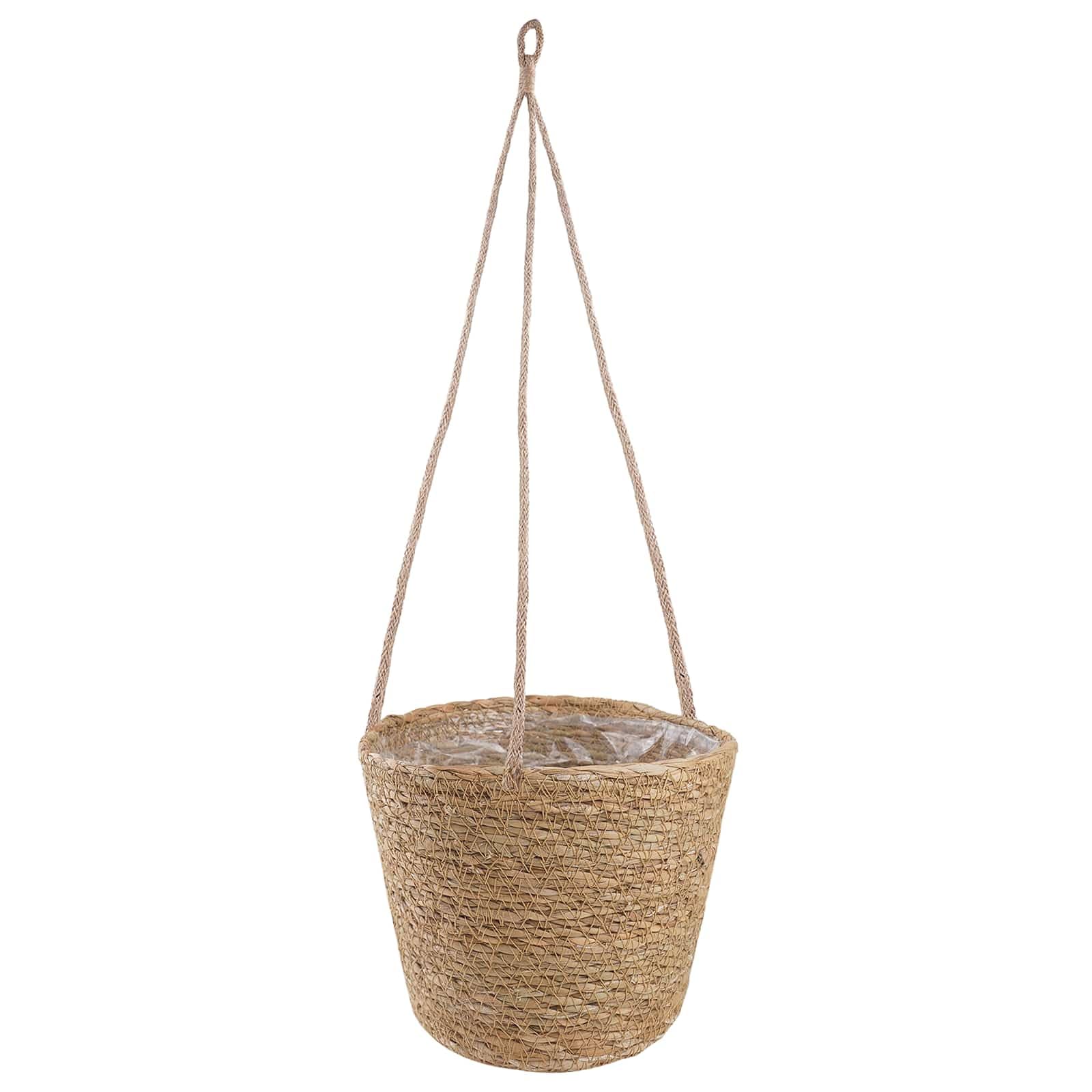 Seegras Pflanzenkörbe 3 pcs Natur Ø26 x 19 cm
