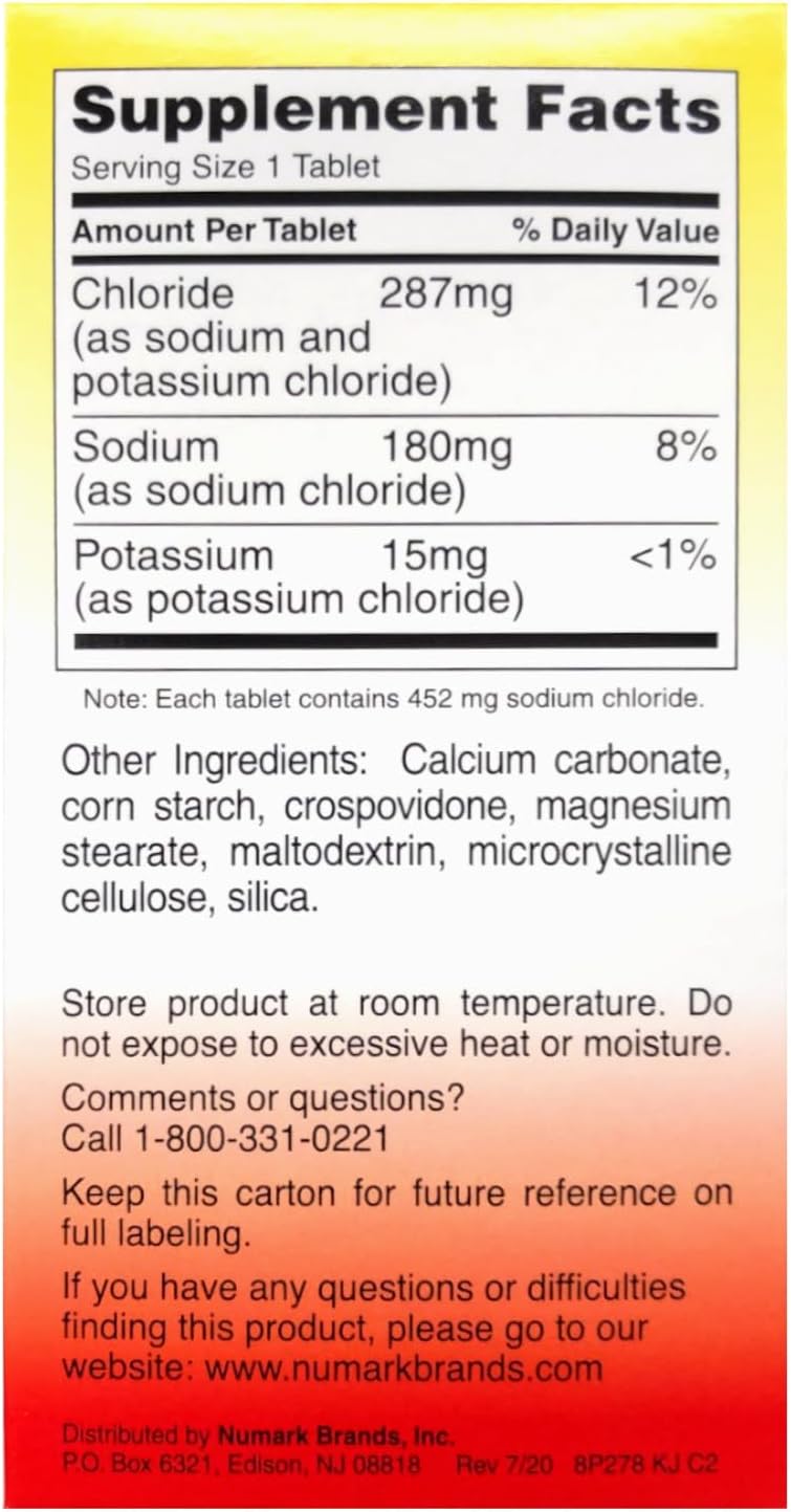 THERMOTABS Salt Supplement Buffered Tablets 100 Tablets (Pack of 5)