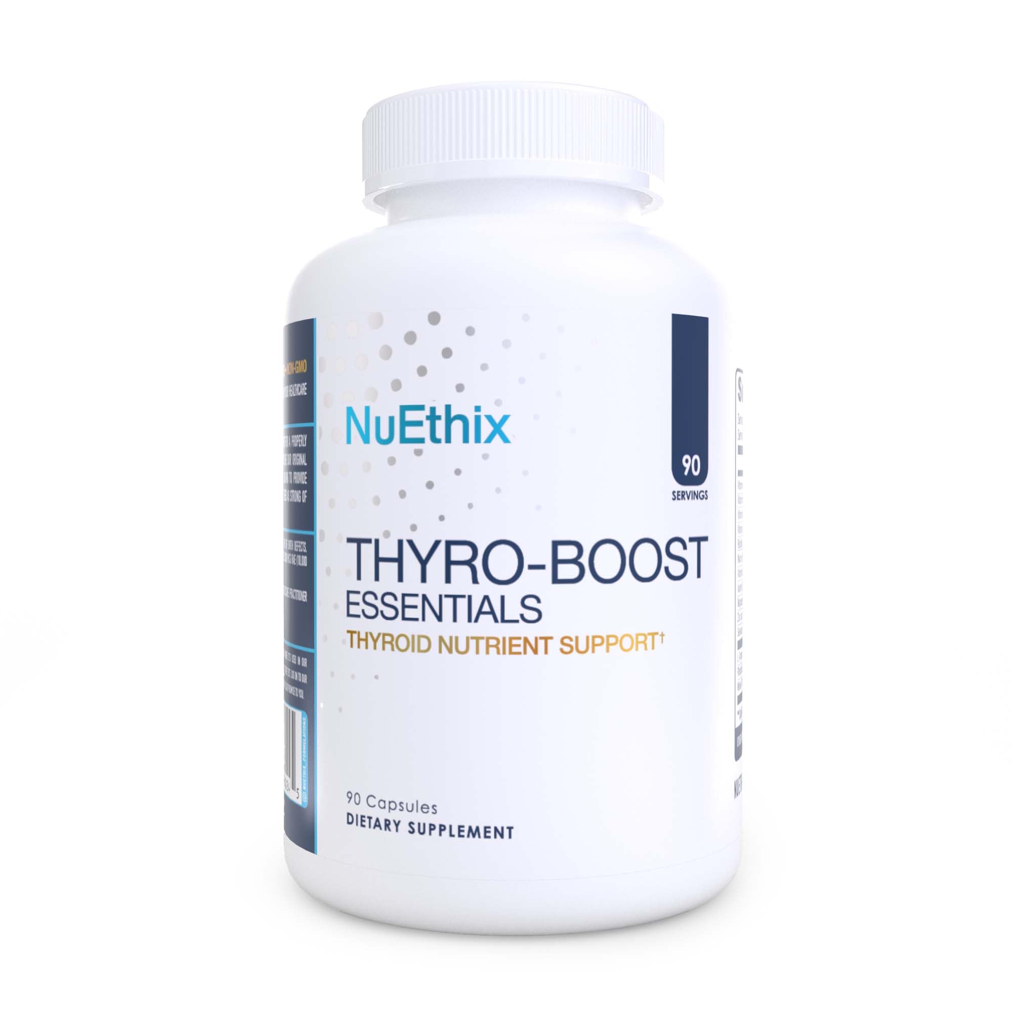 NuEthix Formulations Thyro-Boost Essentials, Non-Glandular Support to Assist with Optimal Thyroid Function, 90 Capsules