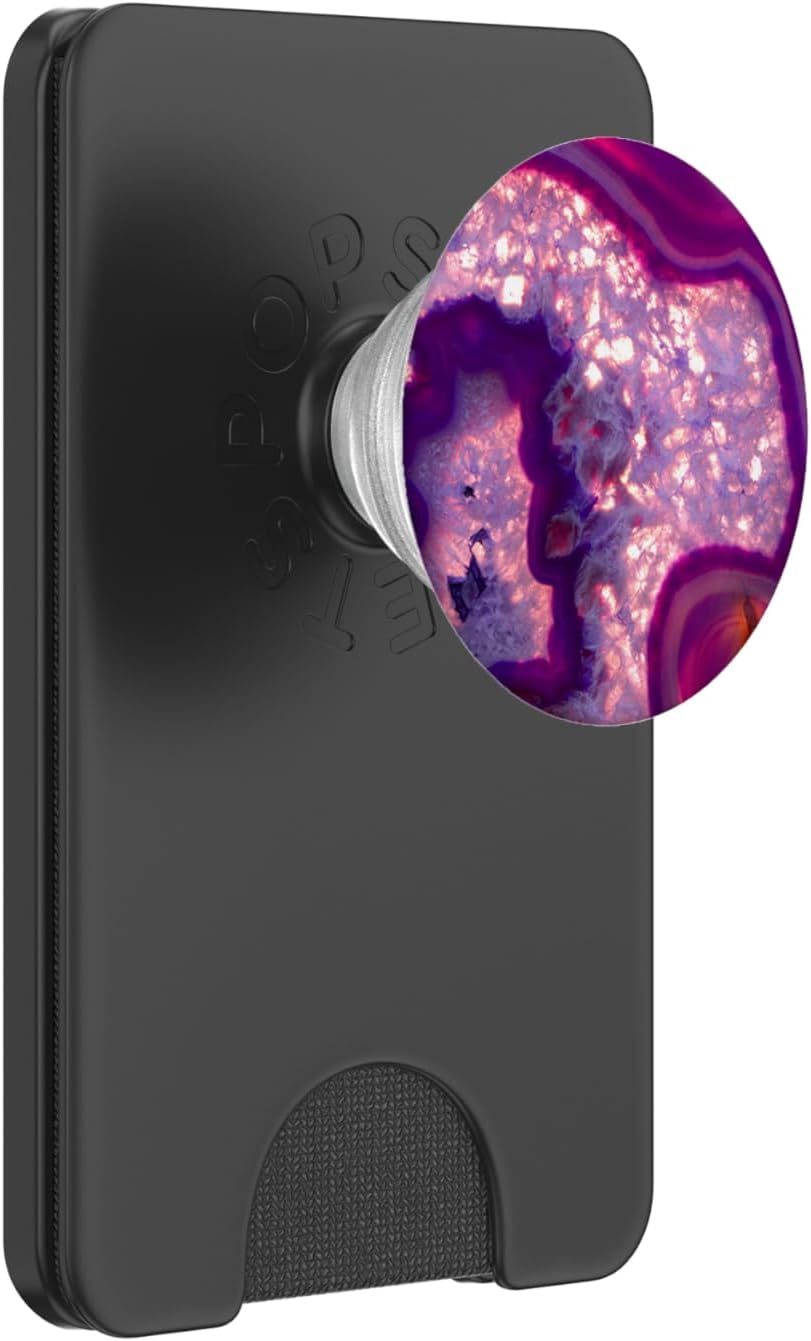 Elegant Fuchsia Pink, Magenta & Purple PopSockets PopWallet for MagSafe