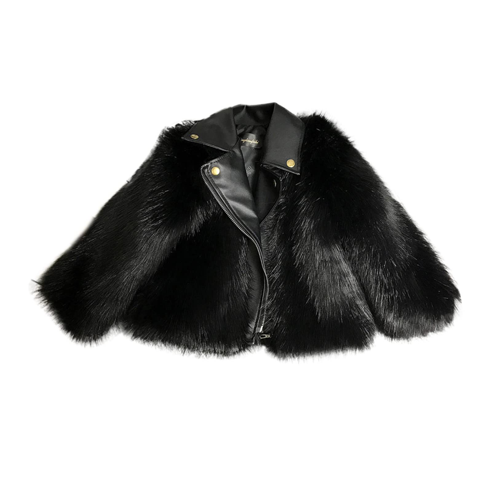 Generisch Cappotto Inverno Antivento Addensare Cappotto Giacca Bambino Caldo Pile Pomello Cap