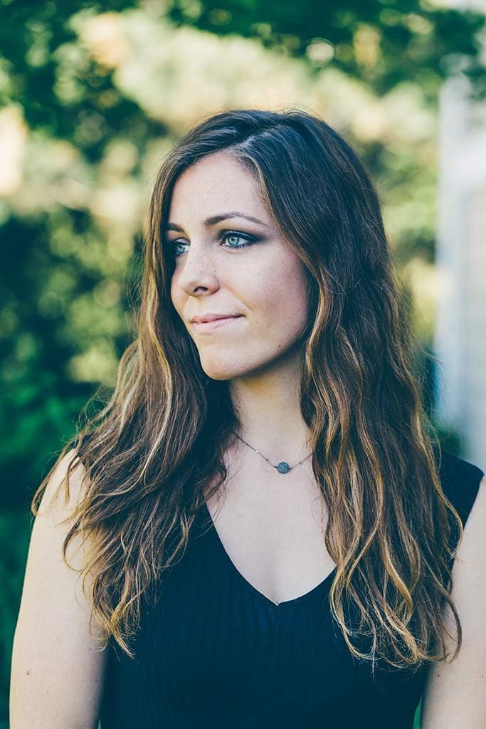 Designed By Stacey Handmade Oxidized Silver Chain Necklace, Dark Gray Druzy Pendant, Boho Gemstone Jewelry for Women, Unique Gift Ideas, Mother's Day, Birthday, Graduation, 16 to 18" Adjustable Length - Image 4