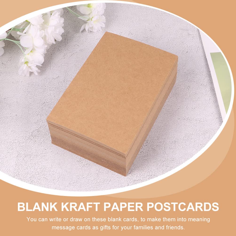 200 Leere Postkarten aus Kraftpapier für Selbstgemacht und Schreiben