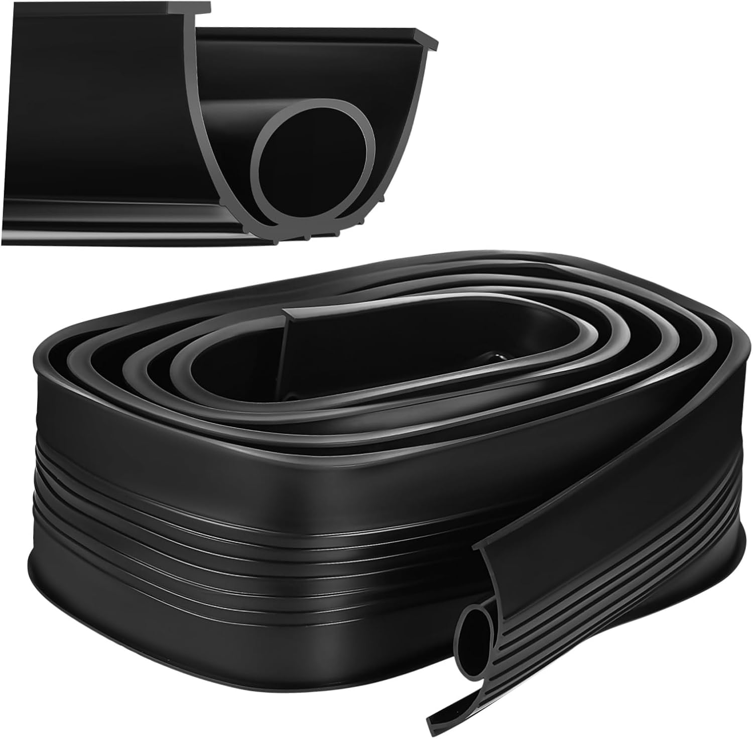 1roll Garage Door Seal Stripping for Against Water and Debris Easy Installation and Flexible Design for Home Garages