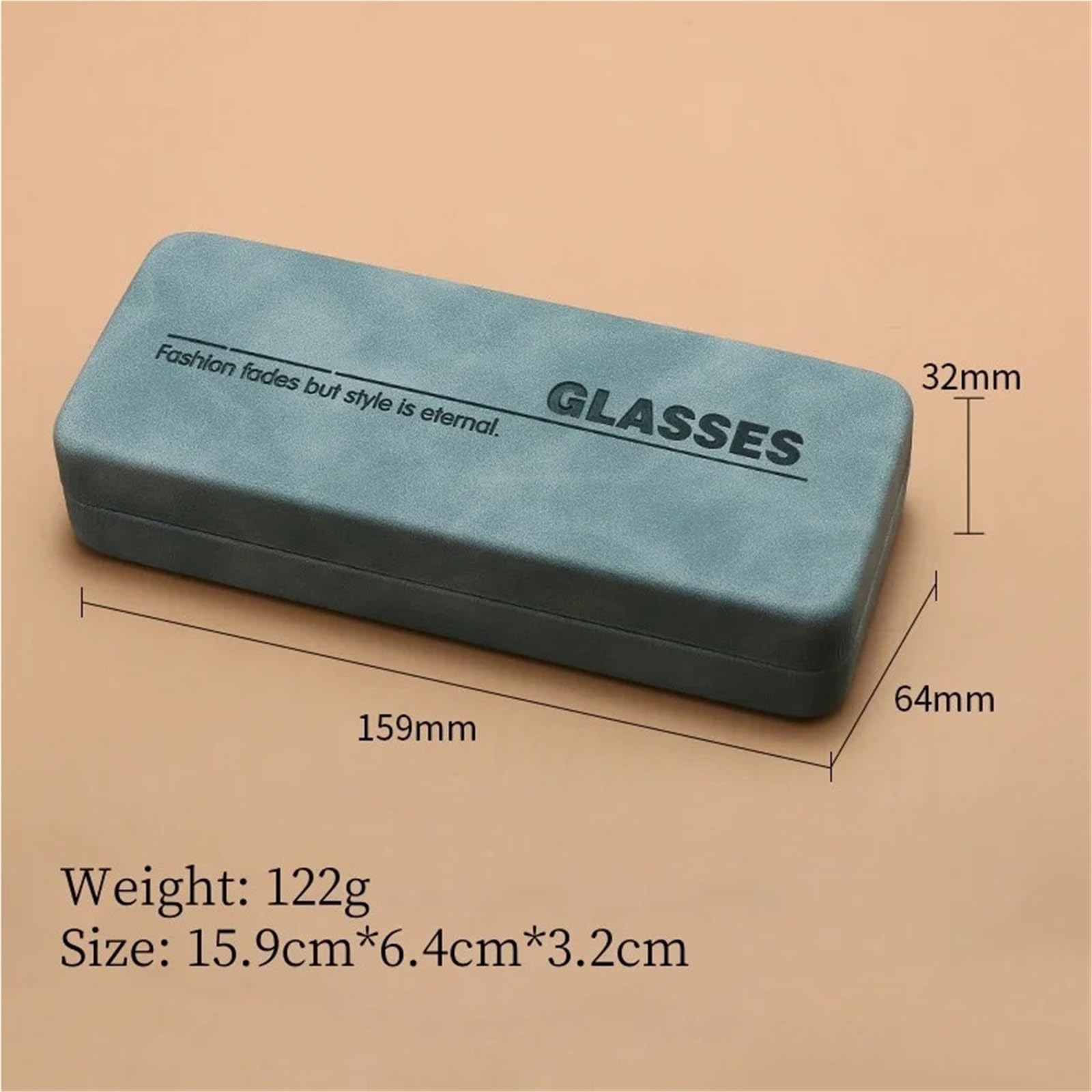 Custodia occhiali da sole Custodia Rigida Antistress Portatile In Pelle Rettangolare Semplice For Occhiali per Elegante Portatile