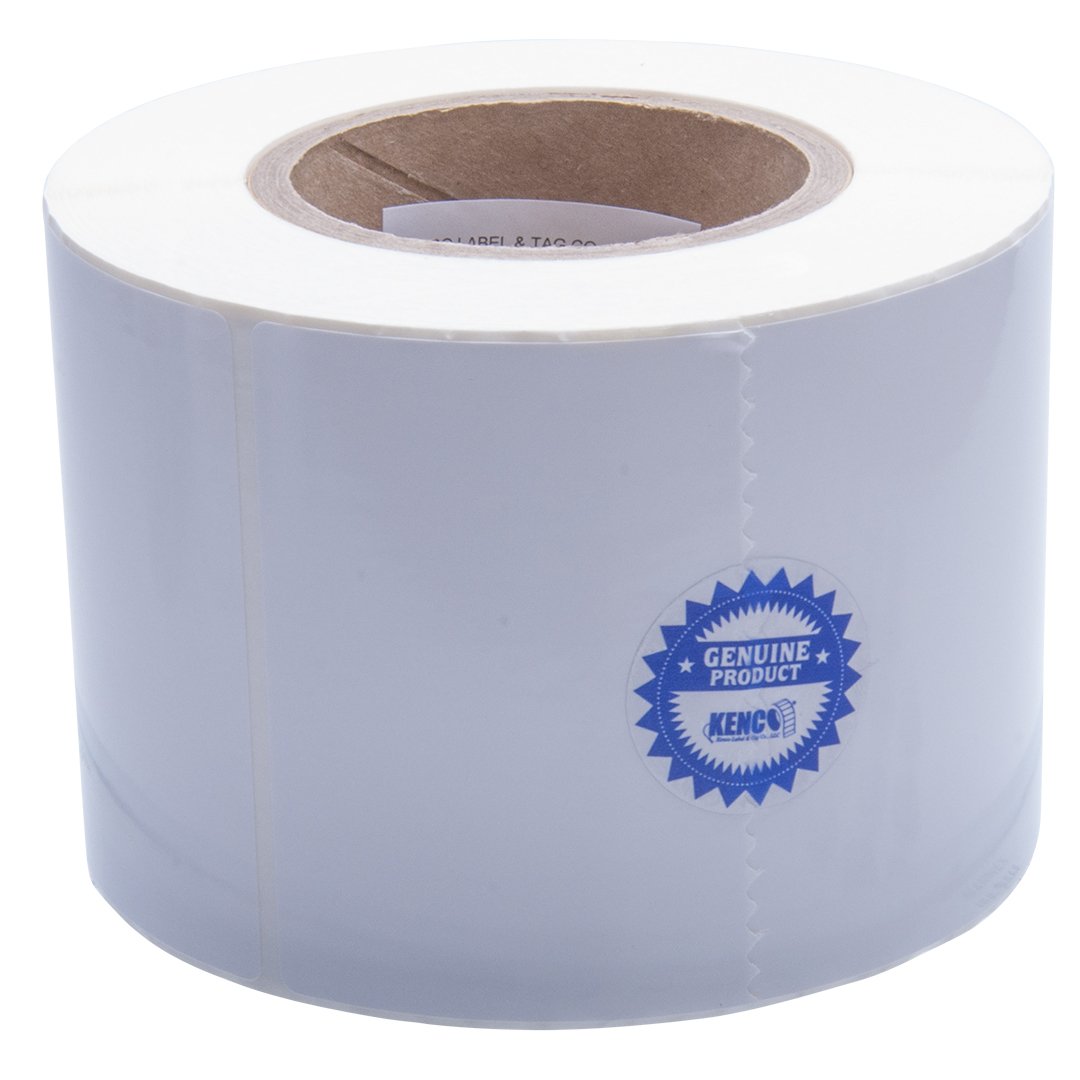 Kenco Premium Inkjet 4 X 6 Rectangle High Gloss Paper Roll-Fed Inkjet Labels. Compatible with Primera Color Label Printers and Many Other Printer