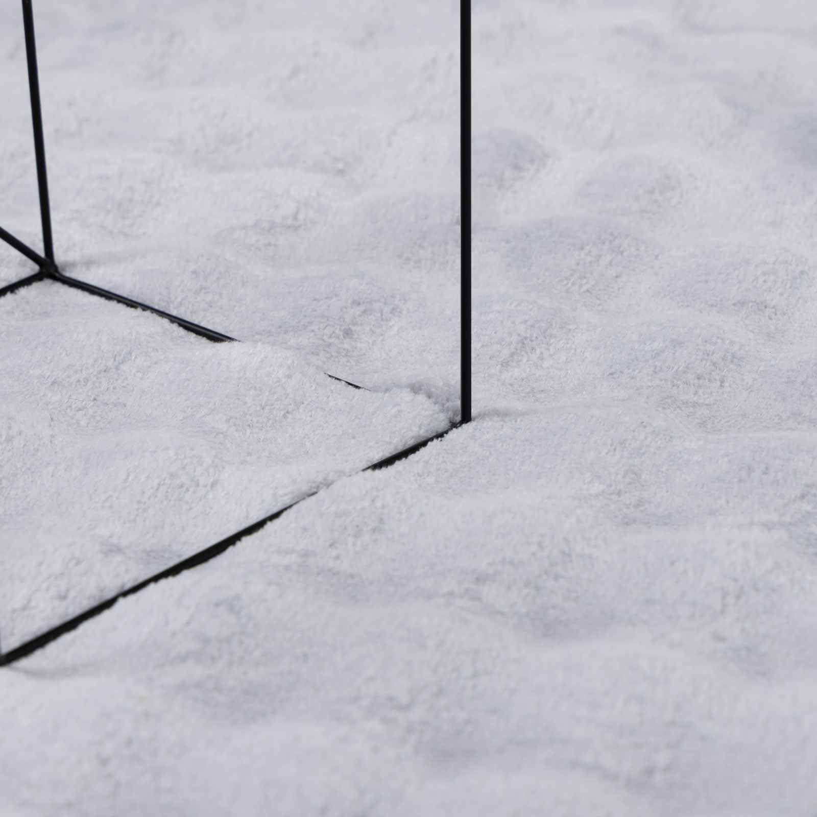 SIROLO - Tappeto quadrato, 120 x 120 cm, in poliestere, con fondo antiscivolo, lavabile in lavatrice, isolamento acustico, per soggiorno, camera da letto, corridoio o terrazza coperta