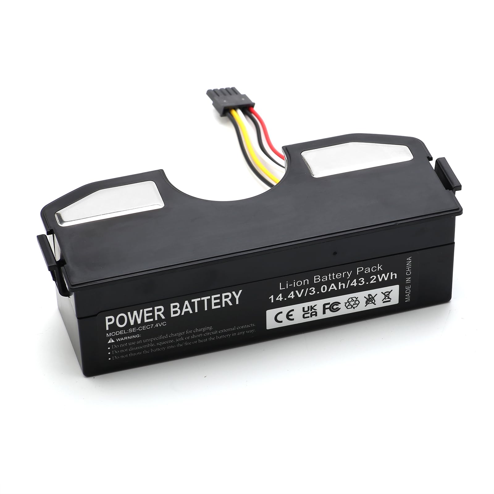 Li-Ion 14.4V 3000mAh Batería del Limpiador Aplicable a CECOTEC/Conga 3090(con Carcasa de plástico)