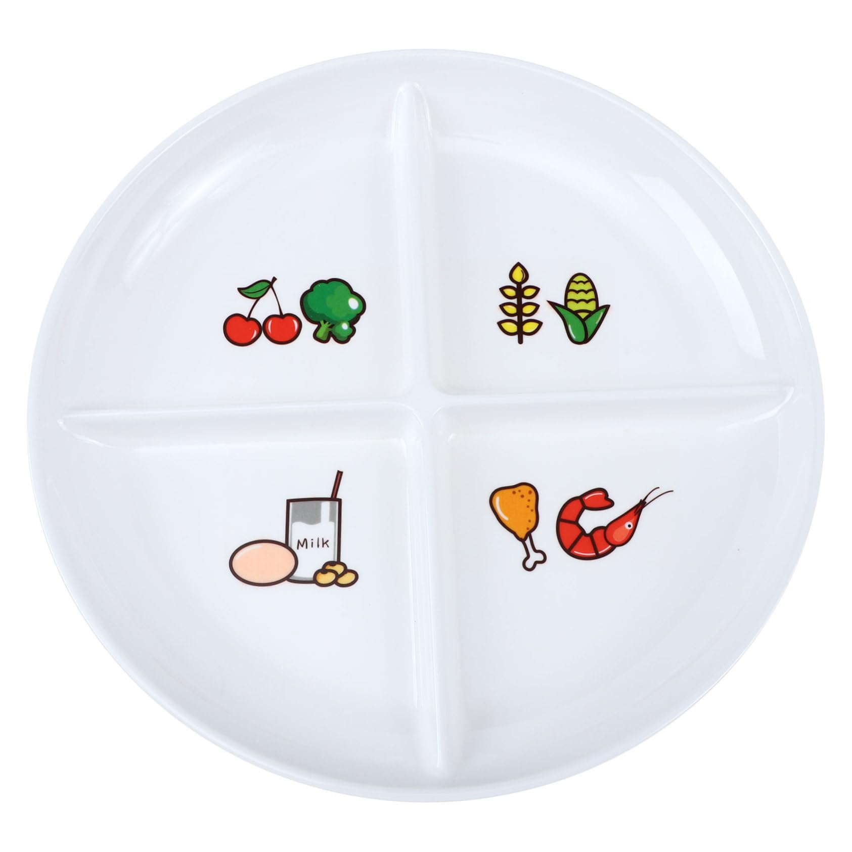 Ciieeo Food Tray Dividers Compartmented Plates for Adults Breakfast Tray Material for Long Use