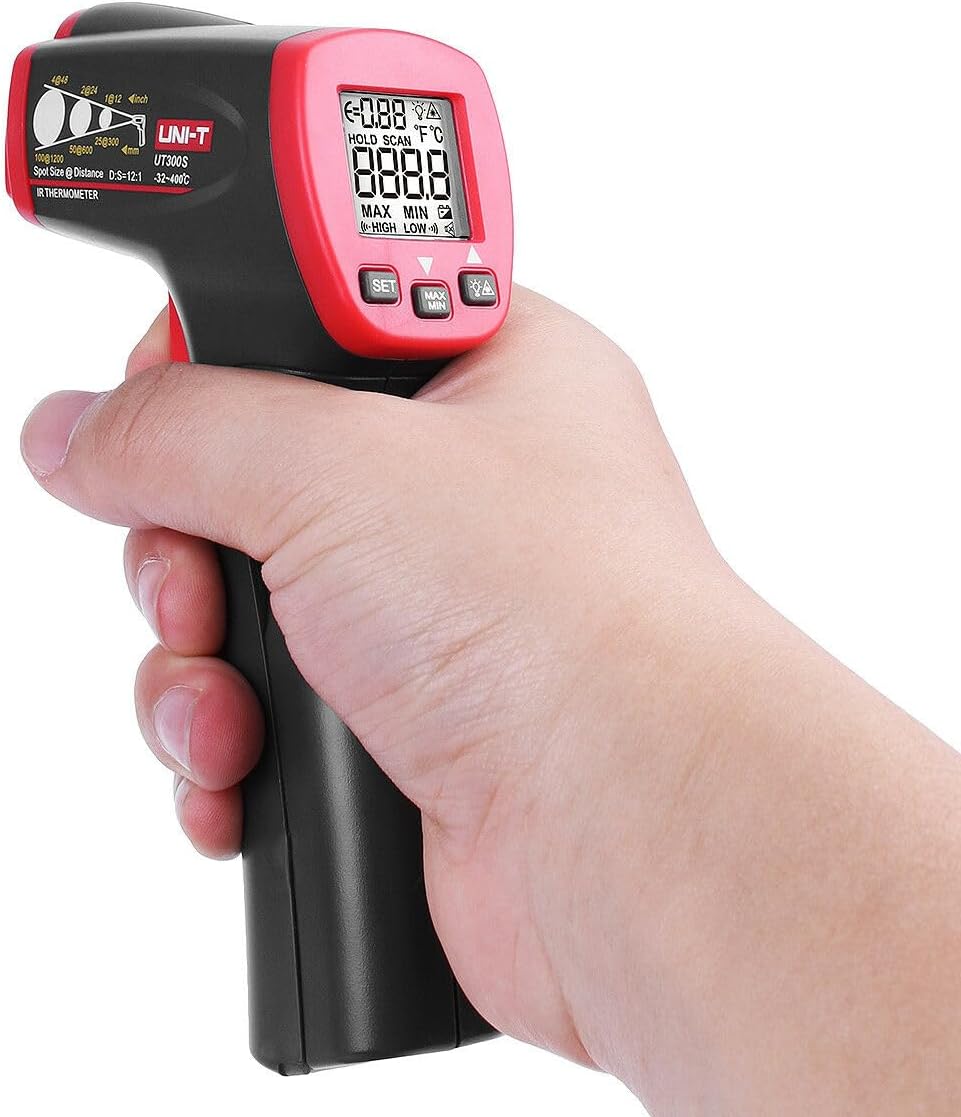 Ut300S Handheld Non Contact Infrared Thermometer Industrial Electronic Temperature Tester With Alarm