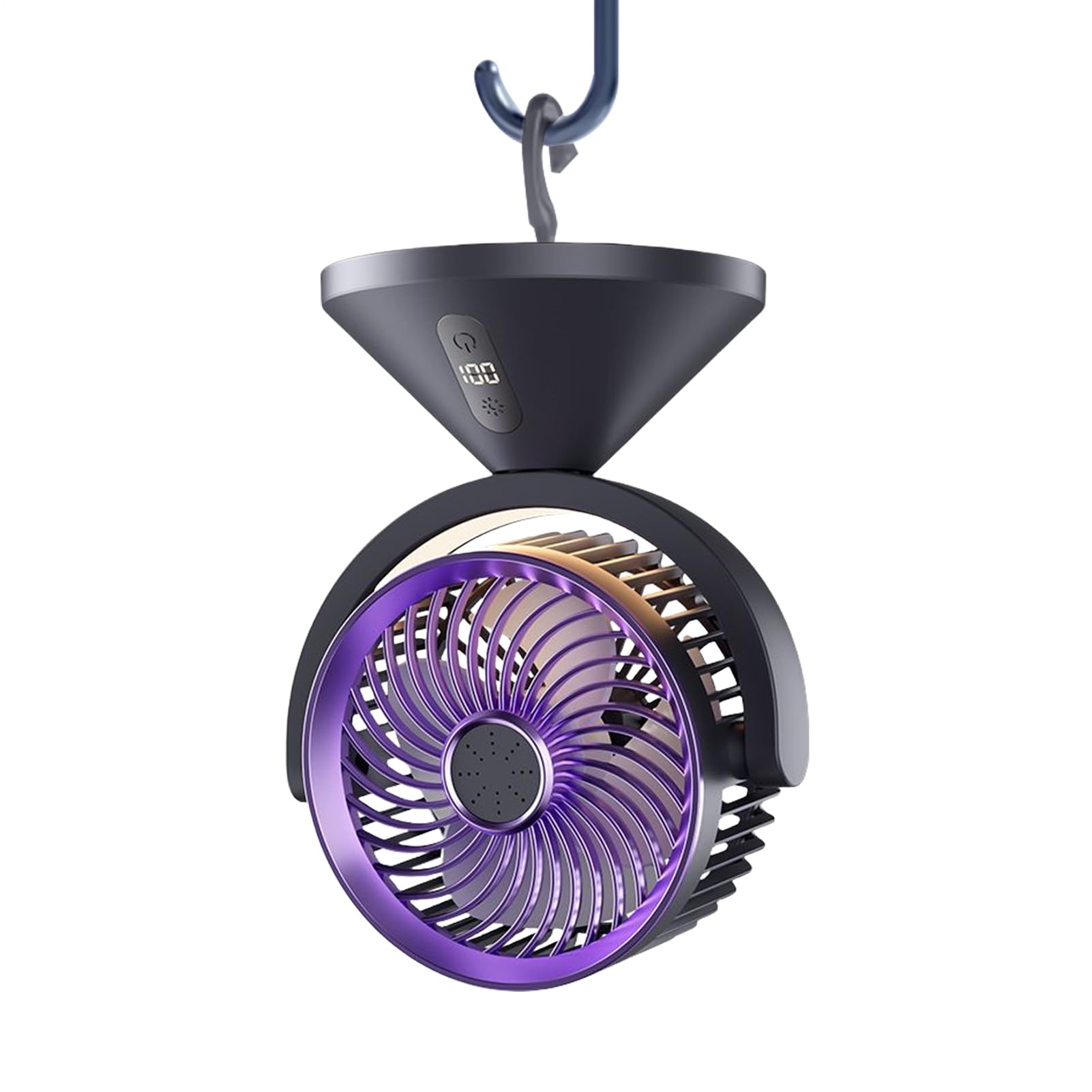 Ventilateur de bureau circulant sans fil USB pour refroidissement de chambre