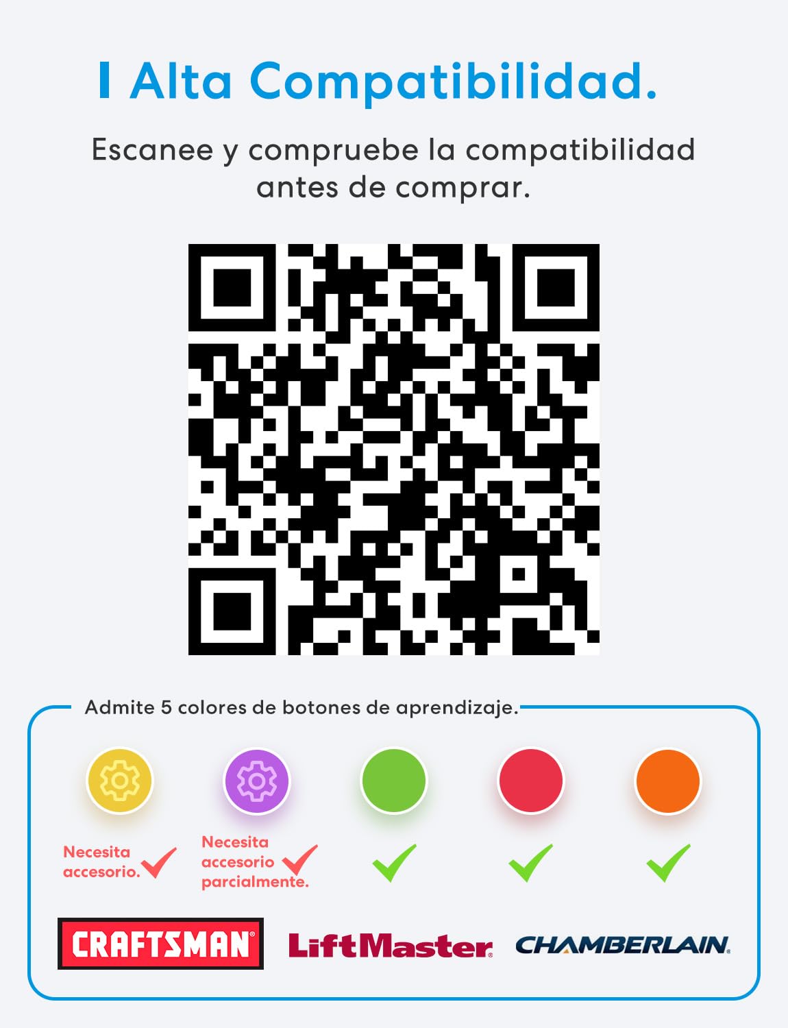 Meross Abridor de Puertas de Garaje Inteligente, Control Remoto y de Voz, Función de Cronómetro, Compatible con Apple HomeKit, Alexa, Google Asistente y SmartThings