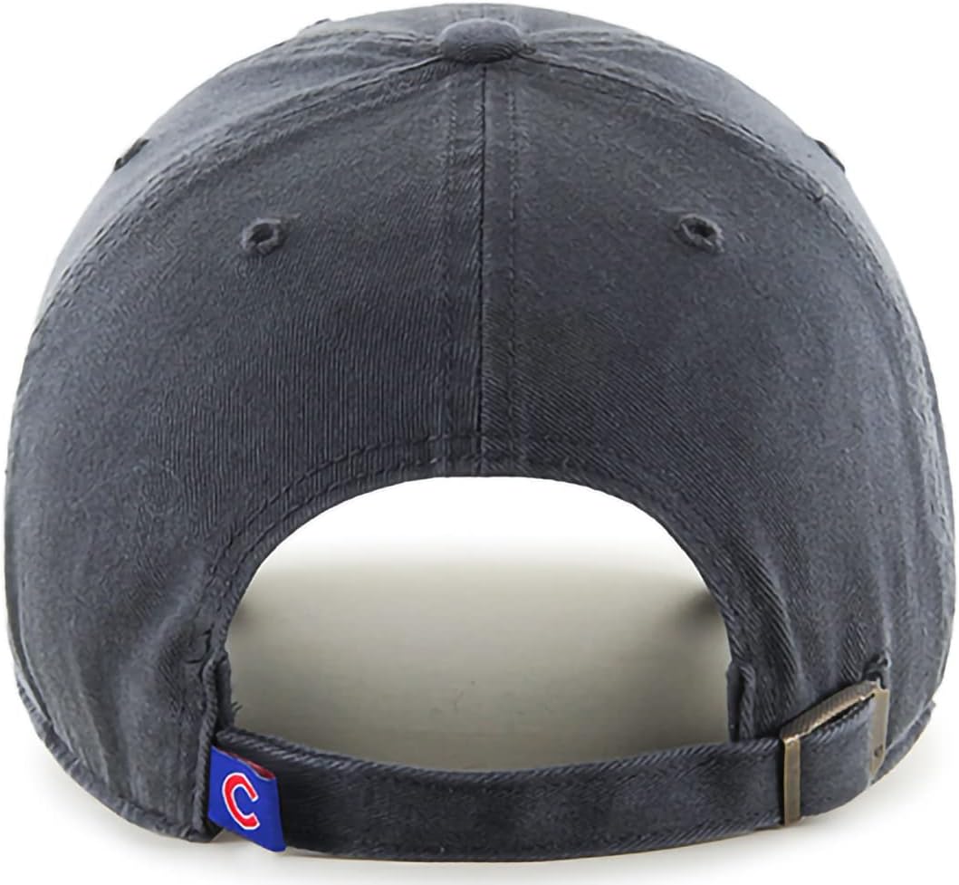 '47 MLB Charcoal Team Color Primary Logo Clean Up Adjustable Hat Cap, Adult One Size - Image 2