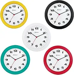 Relógio de Parede Quartz Preto