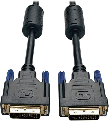Tripp Lite Cable DVI de doble enlace, cable digital para monitor TMDS (DVI-D MM) de 25 pies (P560-025) Blanco