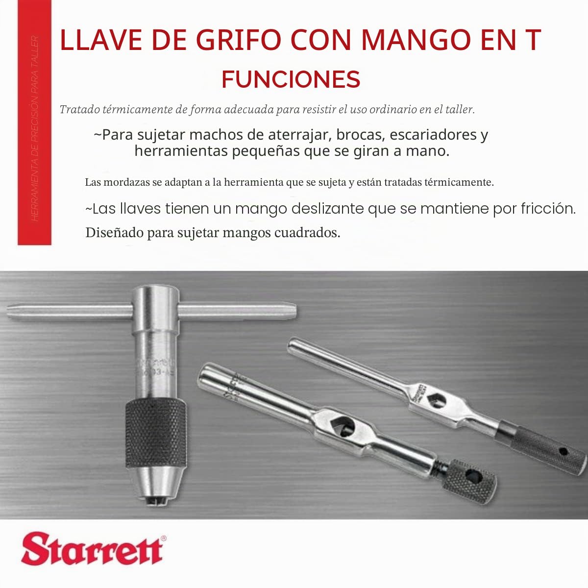 PORTA MACHOS EN T STARRETT
