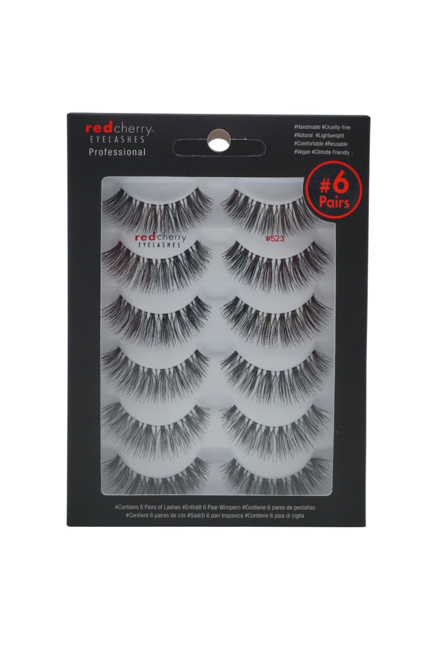 Red Cherry #523 False Eyelashes (Pack of 6 Pairs)