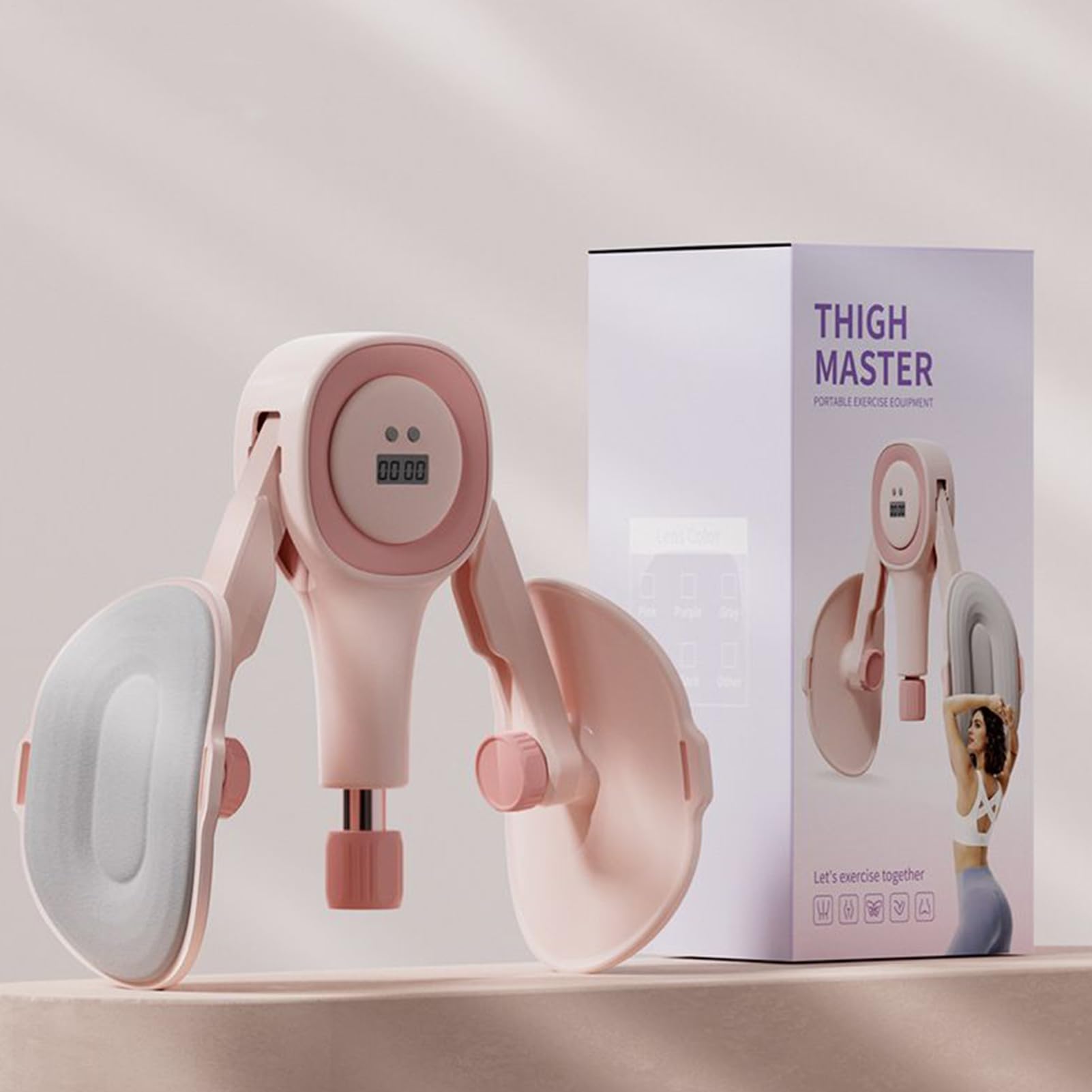 Entrenador de Suelo Pélvico | Pantalla Inteligente con Contador para Equipo de Fitness - Máquina Para Músculos Pélvicos Y De Piernas | Para Fortalecer Y Moldear Caderas En Mujeres, Hombres Y Postparto