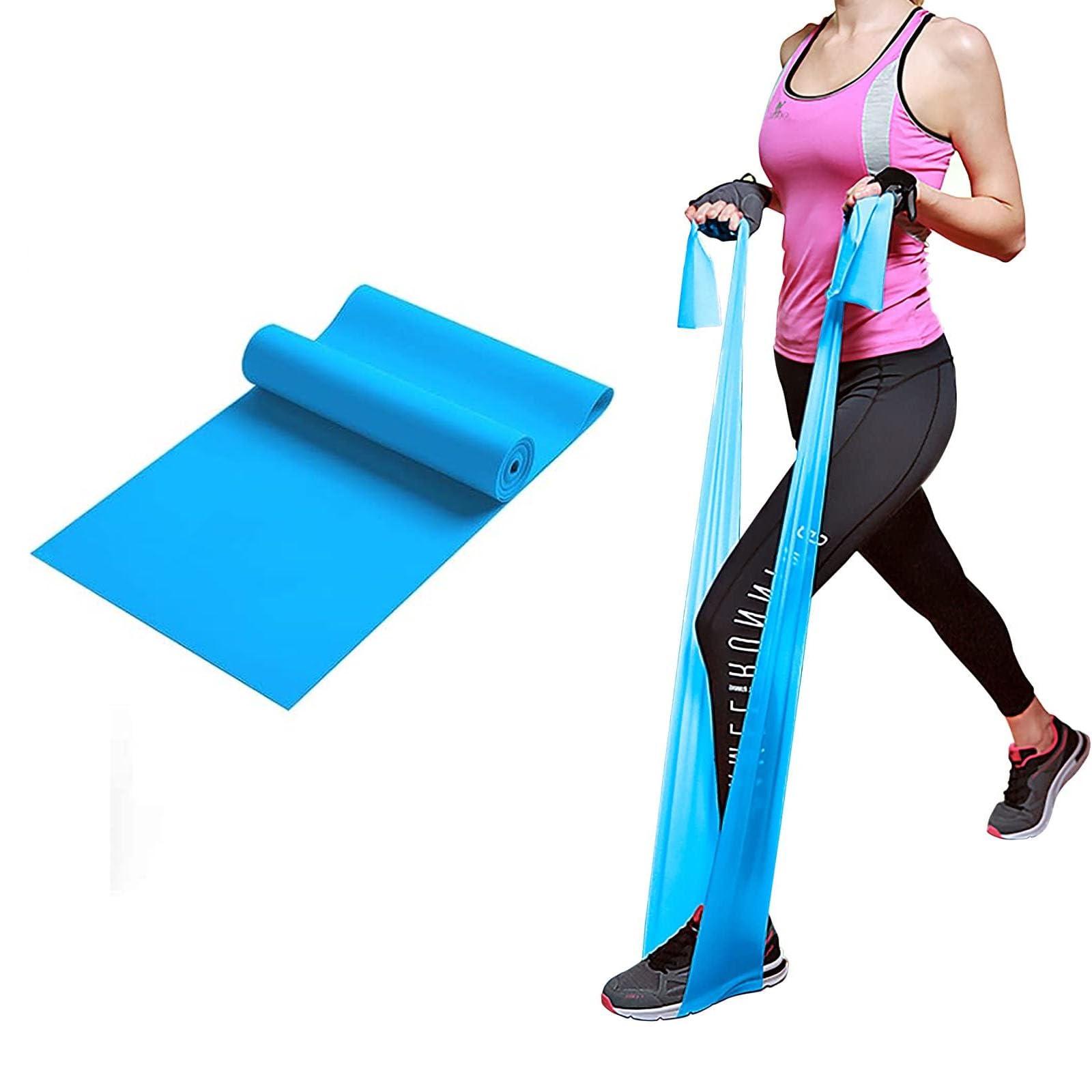 Resistance Bands, Professional Exercise Bands Long Natural Latex Elastic Bands, for Legs and Butt and Glutes, Perfect for Strength Training, Physical Therapy, Yoga, Pilates, Stretching