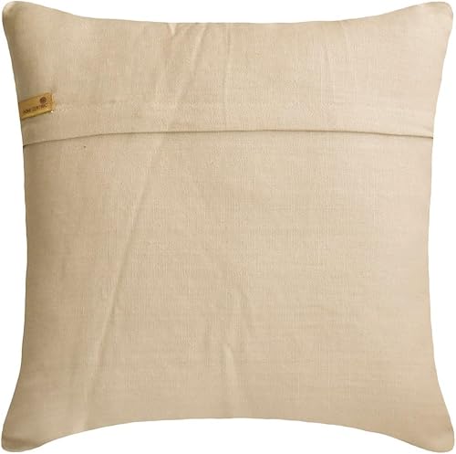 Miniatura 3 de The HomeCentric Fundas de almohada decorativas florales de 18 x 18 pulgadas  Funda de cojín moderna de lino  Fundas de almohada verdes con cuentas