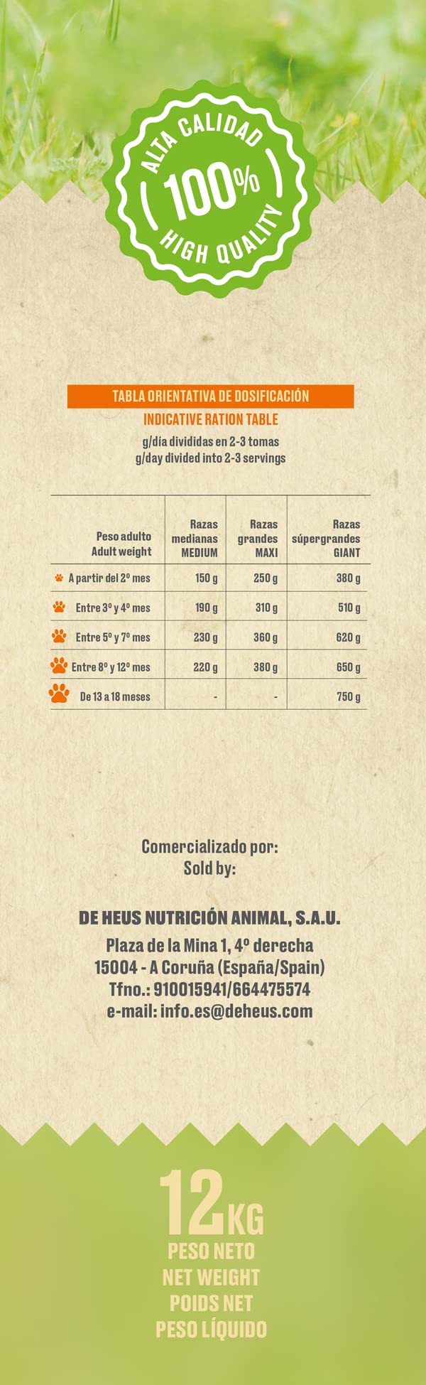 Pienso para Perros Cachorros con Pollo Fresco Sin Cereales Alimento seco para Perros 12 kg Canun Fresh Puppy Delice