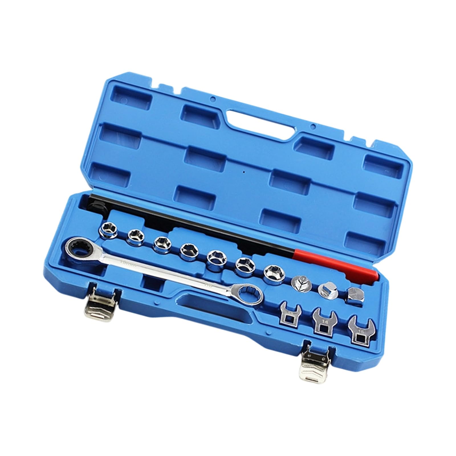 HDOYTXXM Multipurpose 15Pcs Automotive Wrench Set for Idler Pulleys and Belt Tensioners Ratcheting Serpentines Belt Tool Automotive Engine Tensioner Tool