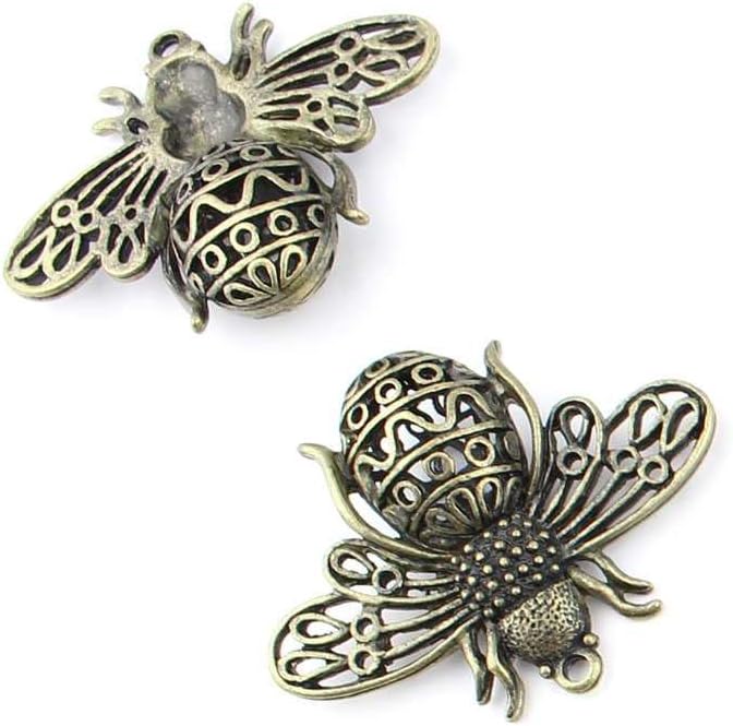 20 pieces Anti-Brass Fashion Jewelry Making Charms 16939 Hollow Bee Wholesale Supplies Pendant Craft DIY Vintage Alloys Necklace Bulk Supply Findings Loose