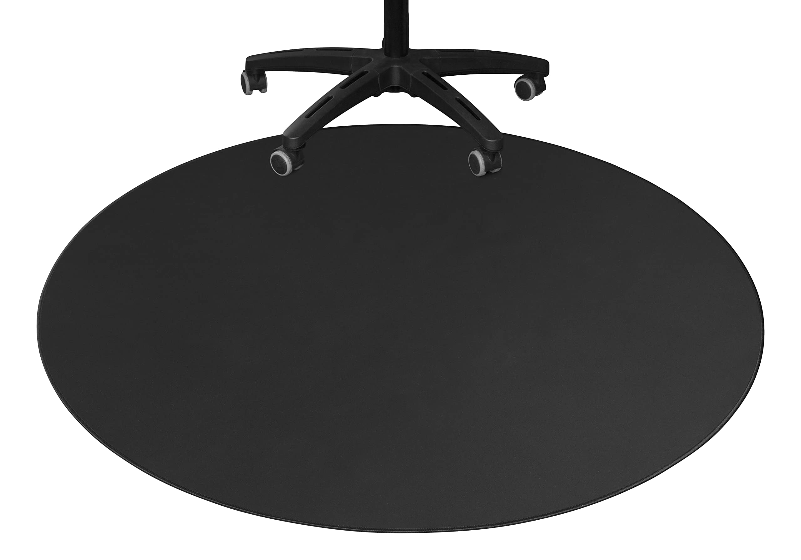 Deltaco Gaming DFP410 Alfombra para Suelo Redondo, 110x110cm, Antideslizante - Negro, Negro 1, Alfombra Redonda Antideslizante Juego