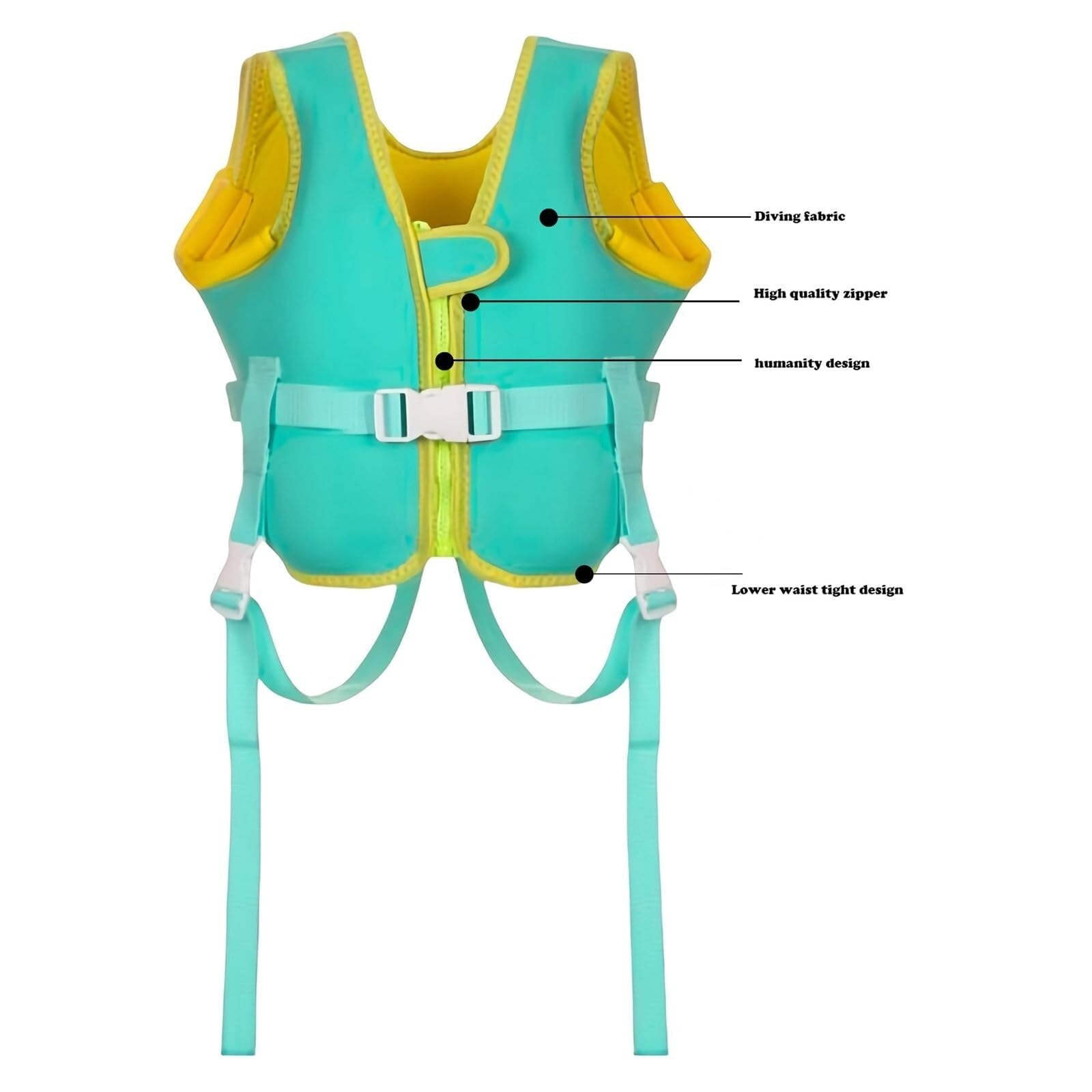 Giacca da Surf in Neoprene con Cerniera for Piscina e Spiaggia