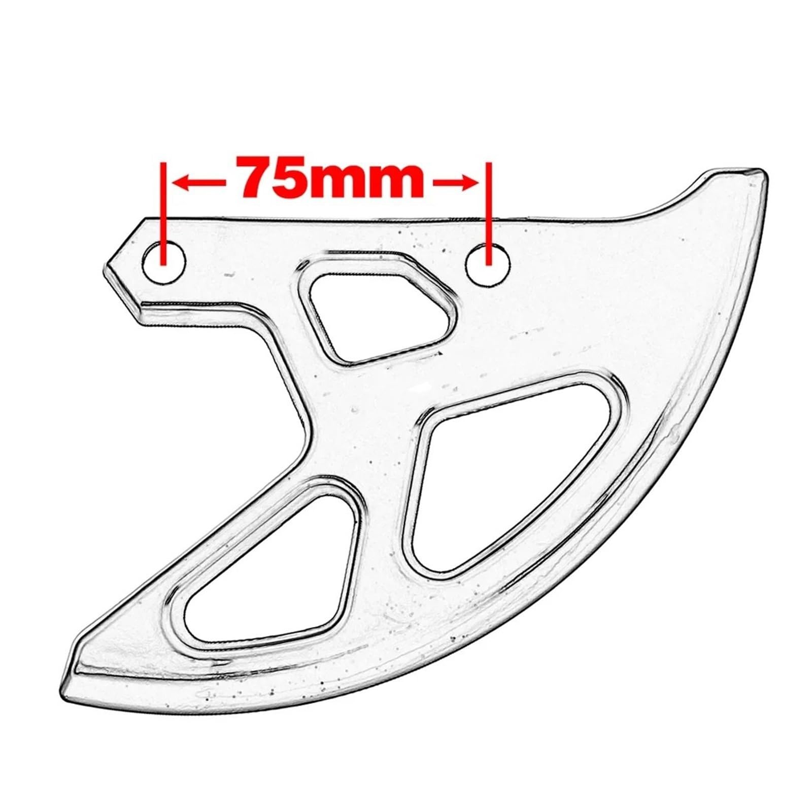 Protezione Disco Freno Adatto per Honda CR 125 CRF 250 450 250R 450R 250X 450X 250RX 450RX Protezione Pinza Freno Posteriore(Type B Black)