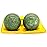 BRABUD 2\'\' Blackish Green Marble Chinese Baoding Health Stress Exercise Balls Craft Collection (Bag-Packed)