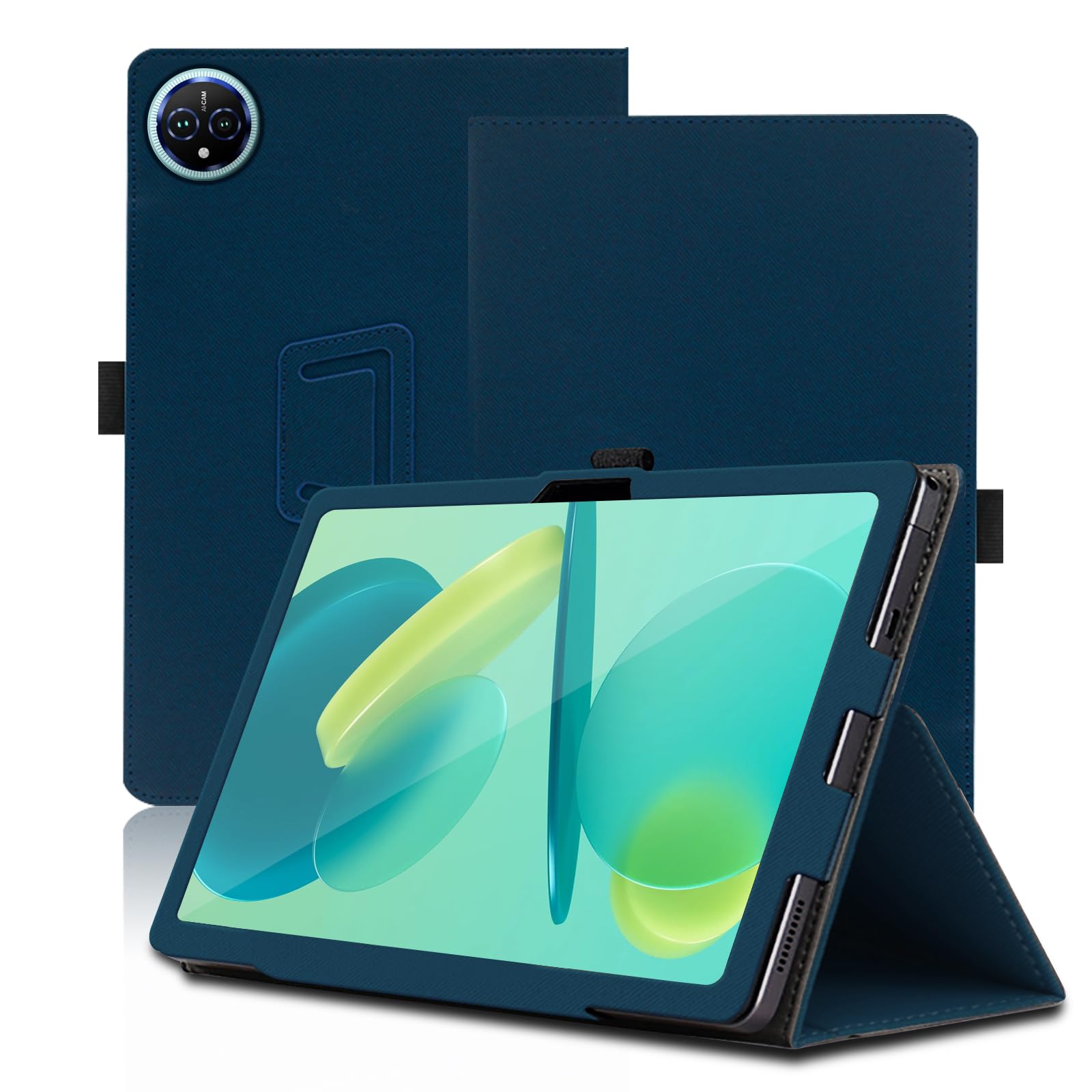 Hülle Für DOOGEE T10W Tablet | Mit Klappständer & Stifthalter | PU-Leder, Schwarz | Rundumschutz
