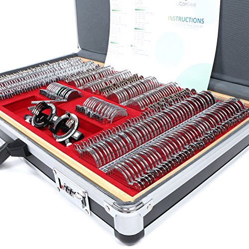 Ucansee High Qualtiy 266 Trial Lens Set Optical Kit Metal Rim Wood Frame Aluminum Box #TOP1