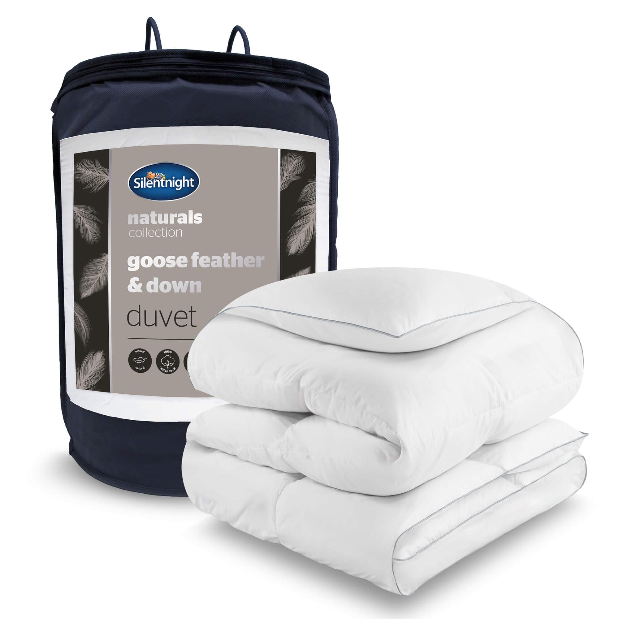 Silentnight   Goose Feather and Down 10.5 Tog Duvet in Size Single, BrandAlley