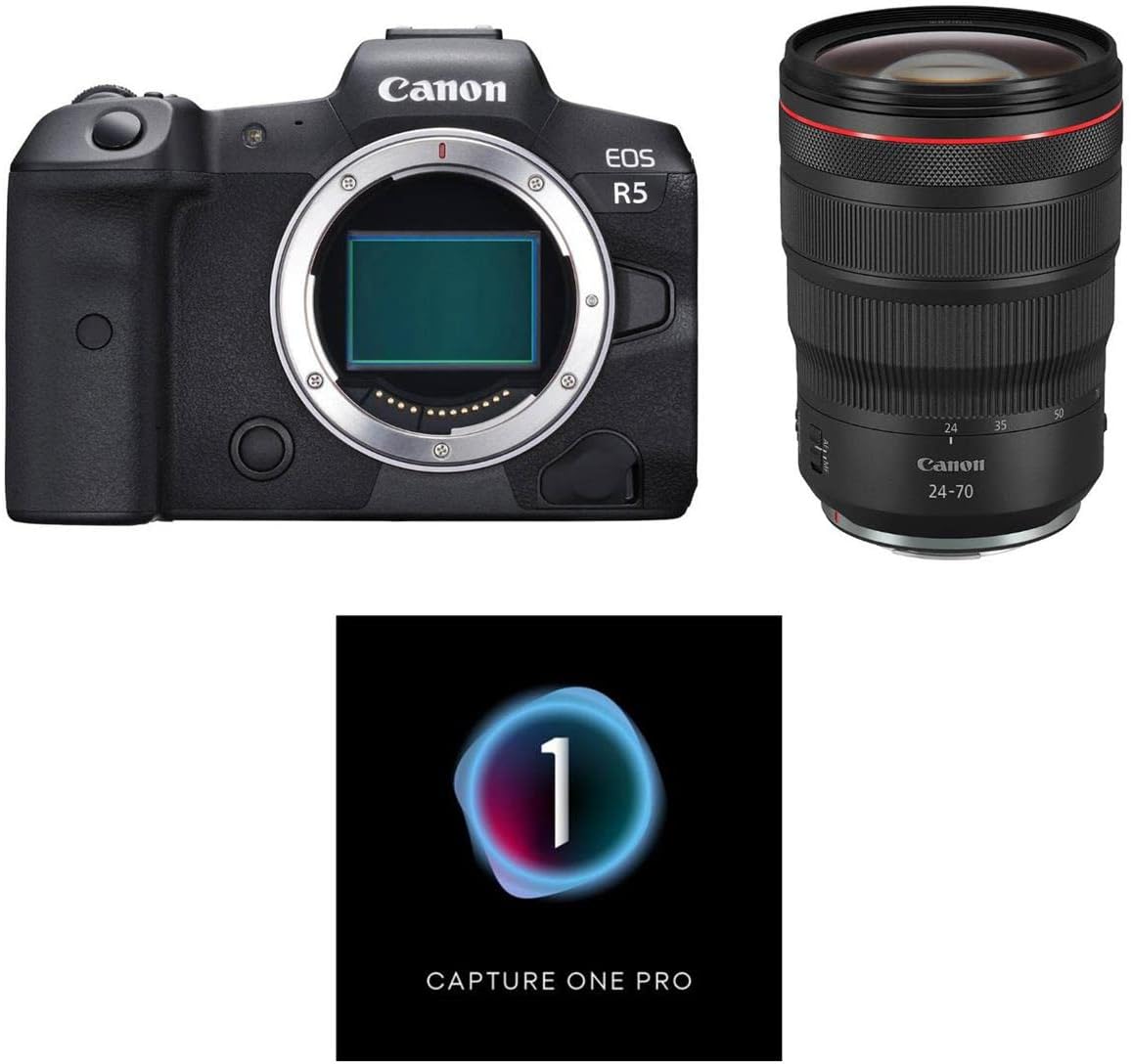 Canon EOS R5 Mirrorless Digital Camera Body RF 2470mm f/2.8 L is USM Lens with