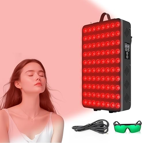 Miniatura 1 de Dispositivo de terapia de luz infrarroja para el cuerpo, 80 paneles de terapia de luz roja LED 2-en-1 bombillas de chip 660 y longitudes de onda