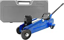 Macaco Jacaré Hidráulico 3 Toneladas para Carros, SUVs e Caminhonetes Aço reforçado Com Rodas Giratórias e Alavanca Faixa de Elevação 14 a 30cm Com Maleta